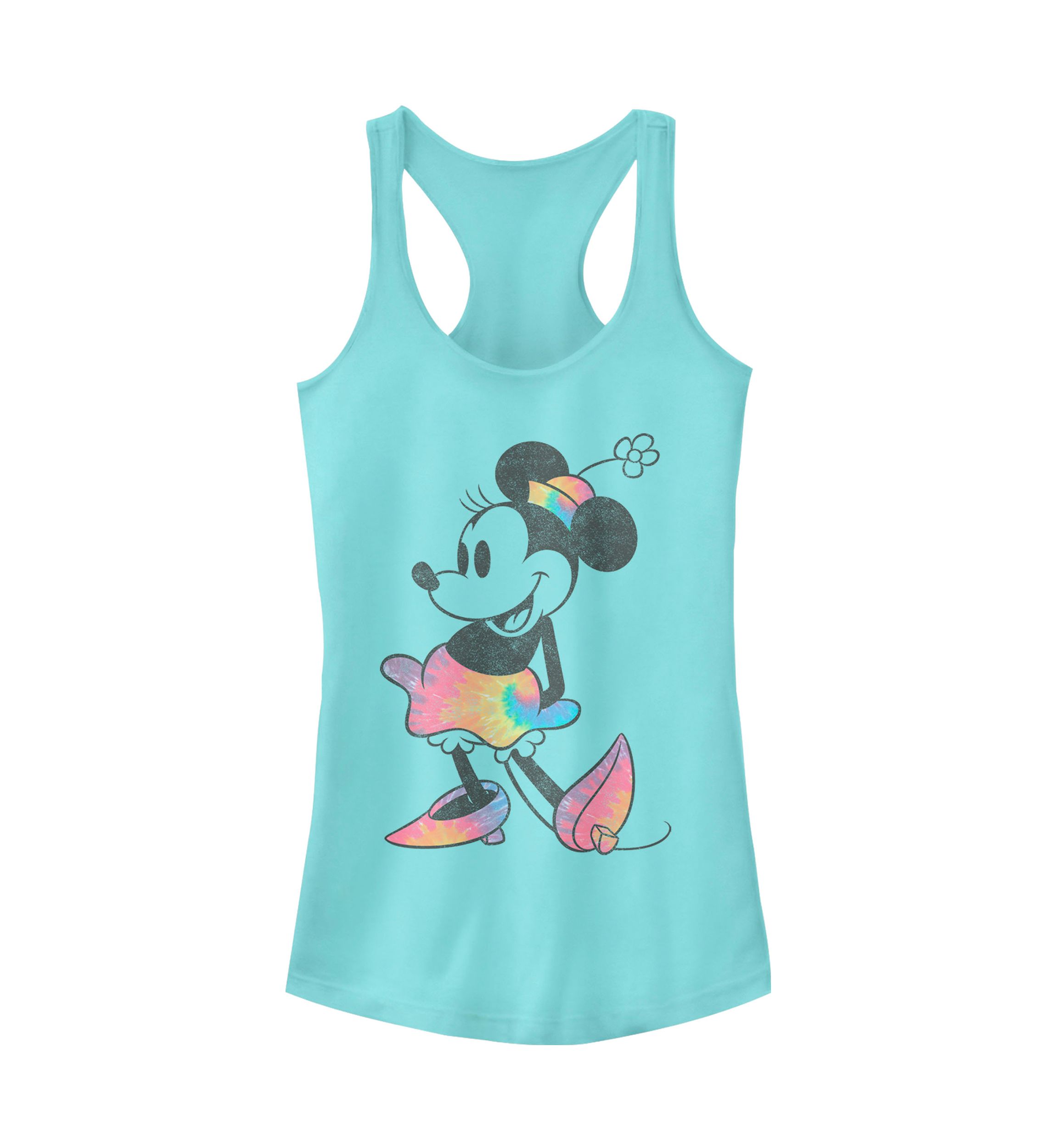 Juniors Licensed Disney Tie Dye Minnie Tank Top