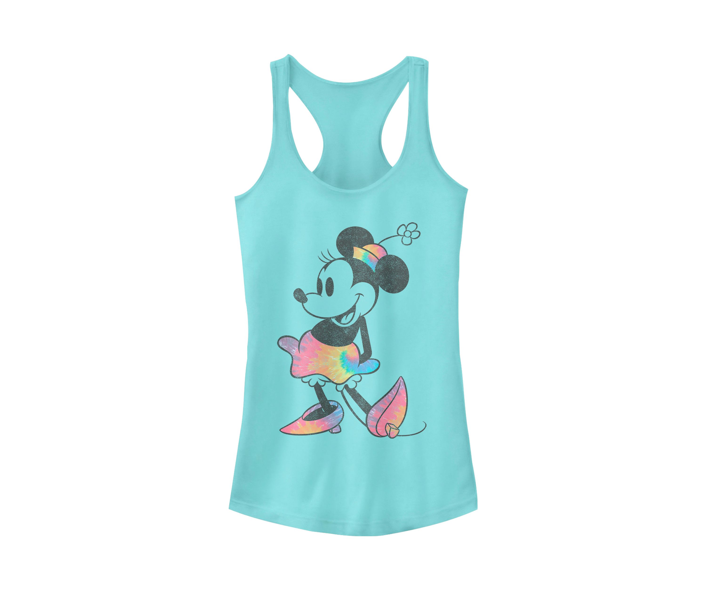 Juniors Licensed Disney Tie Dye Minnie Tank Top