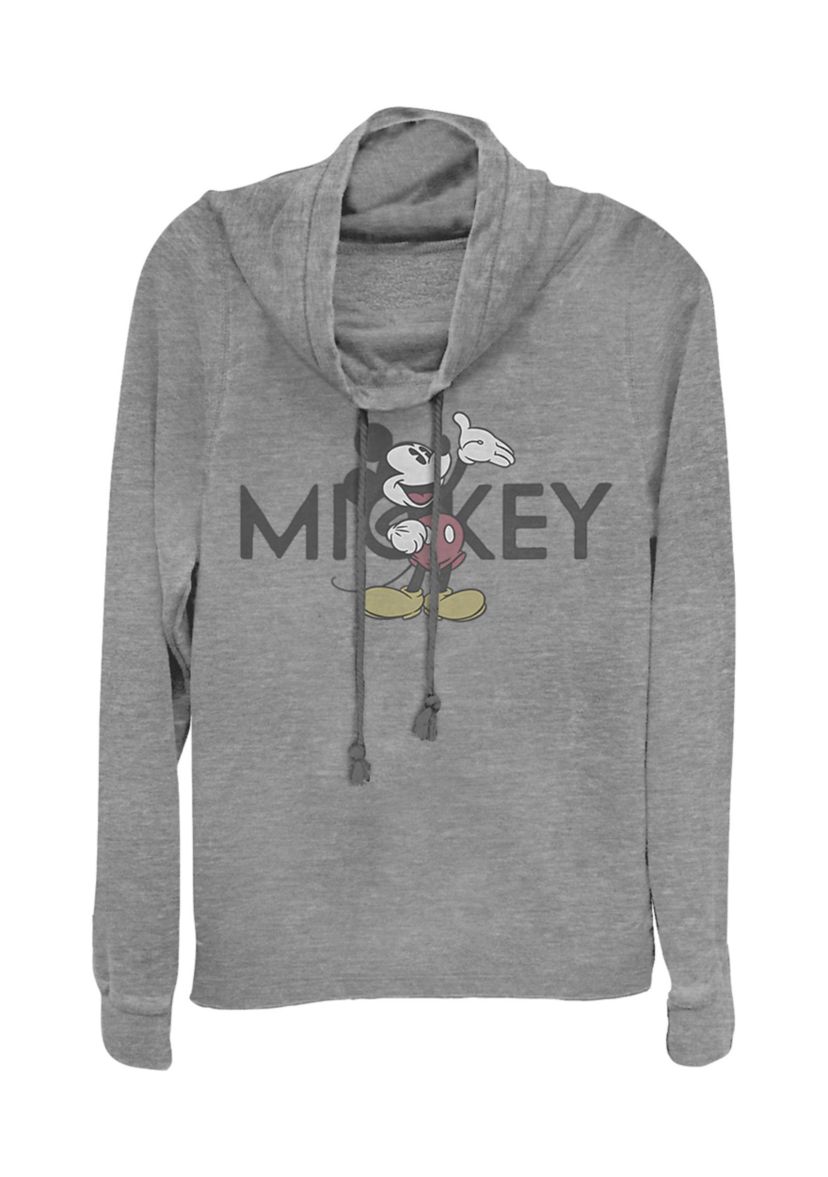 Juniors Licensed Disney Vintage Mickey Pullover Top