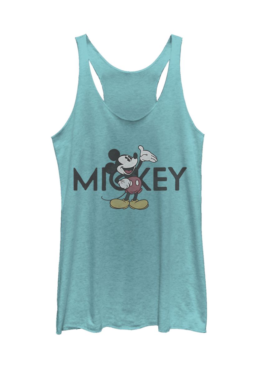 Juniors Licensed Disney Vintage Mickey Tank Top