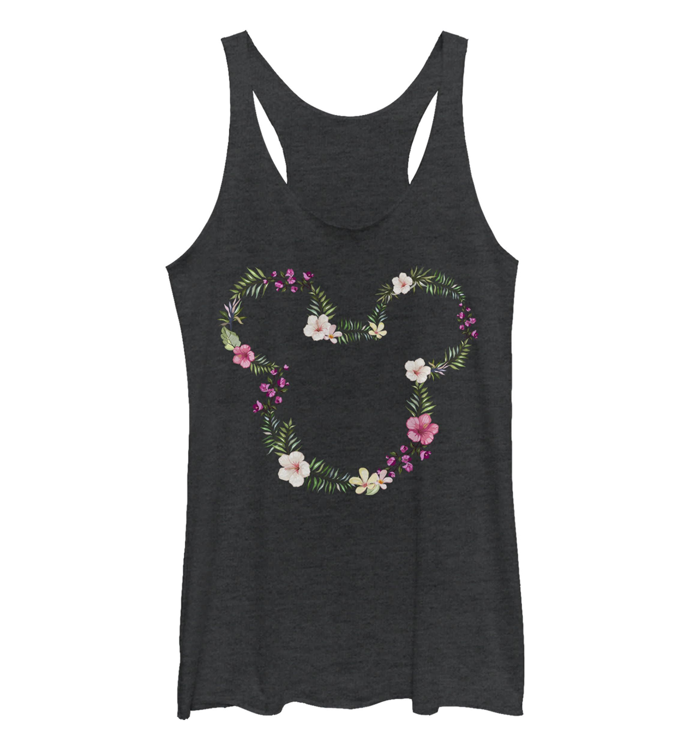 Floral Mickey Graphic Tank