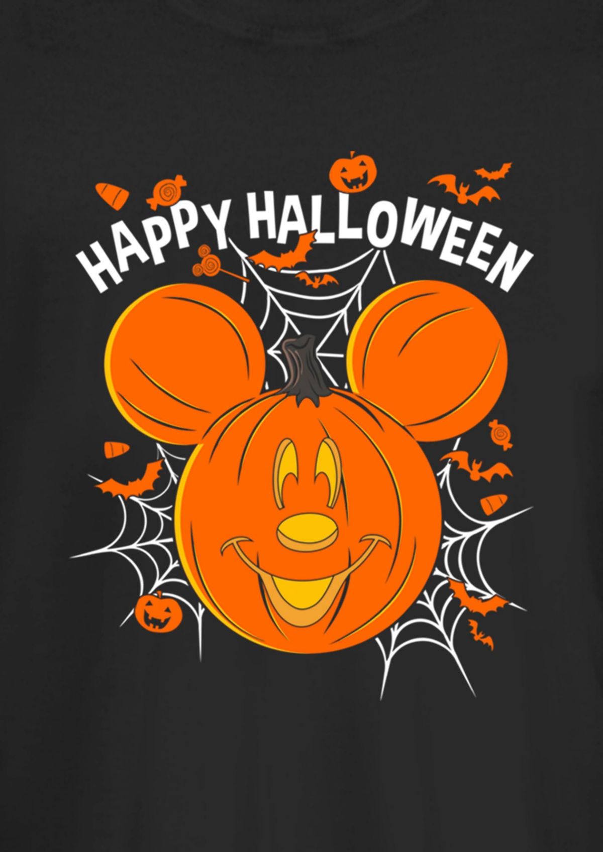 Mickey Mouse Jack O Lantern Graphic T-Shirt