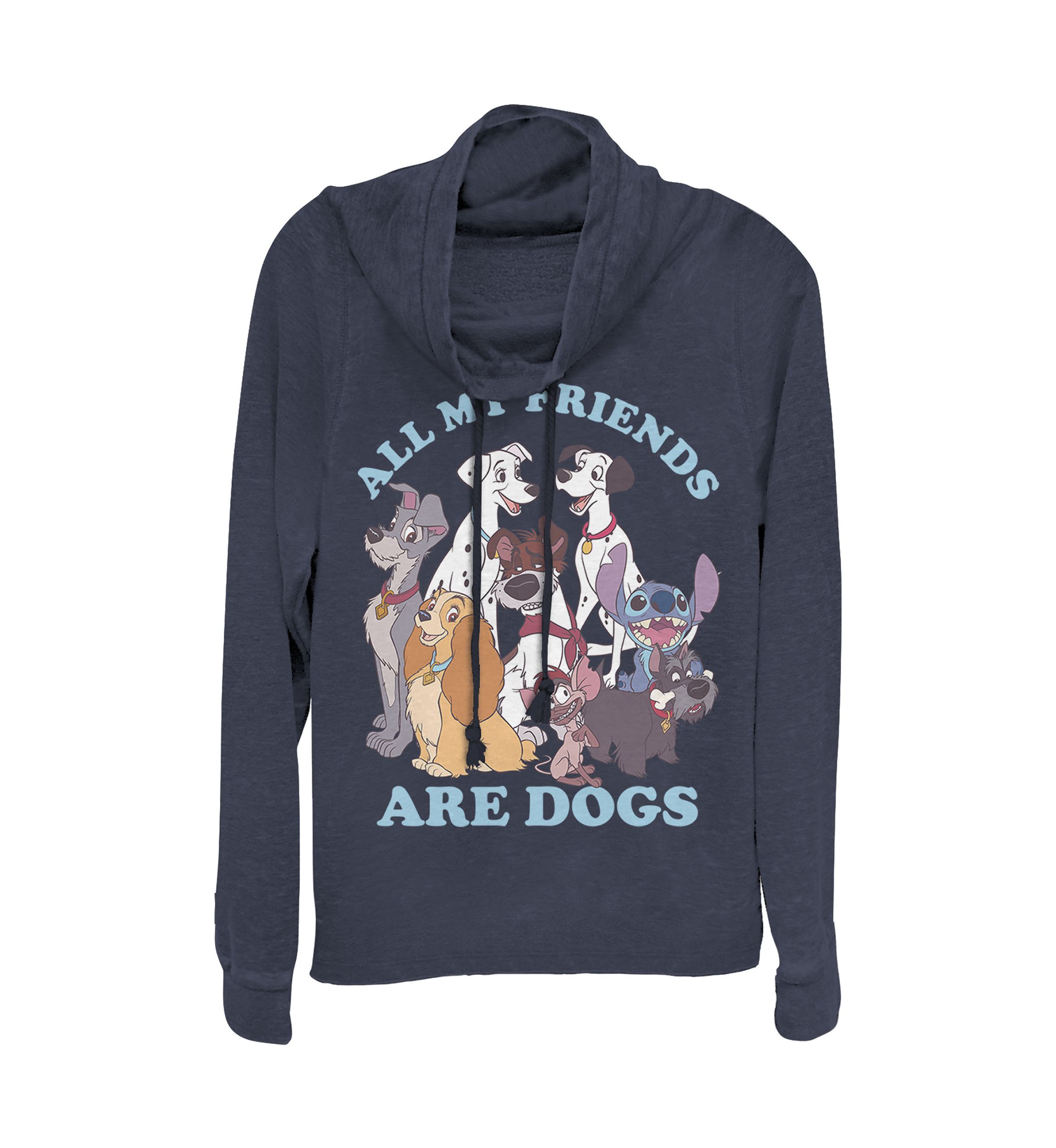 Juniors Licensed Disney Dog Friends Pullover Top