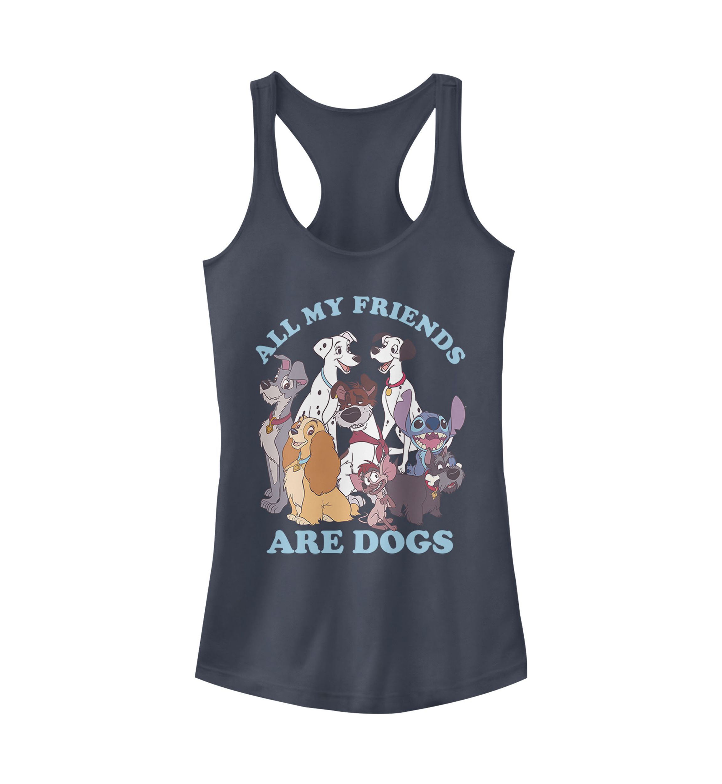 Juniors Licensed Disney Dog Friends Tank Top