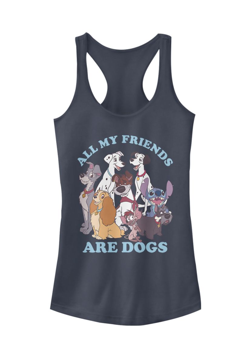 Juniors Licensed Disney Dog Friends Tank Top