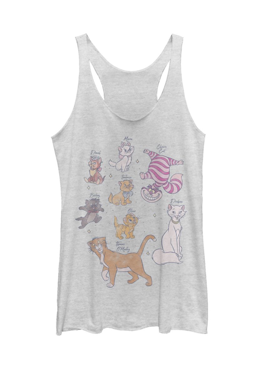 Juniors Licensed Disney Kitties Tank Top