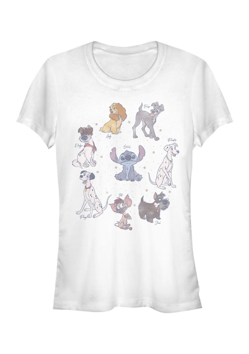 Juniors Licensed Disney Dogs T-Shirt