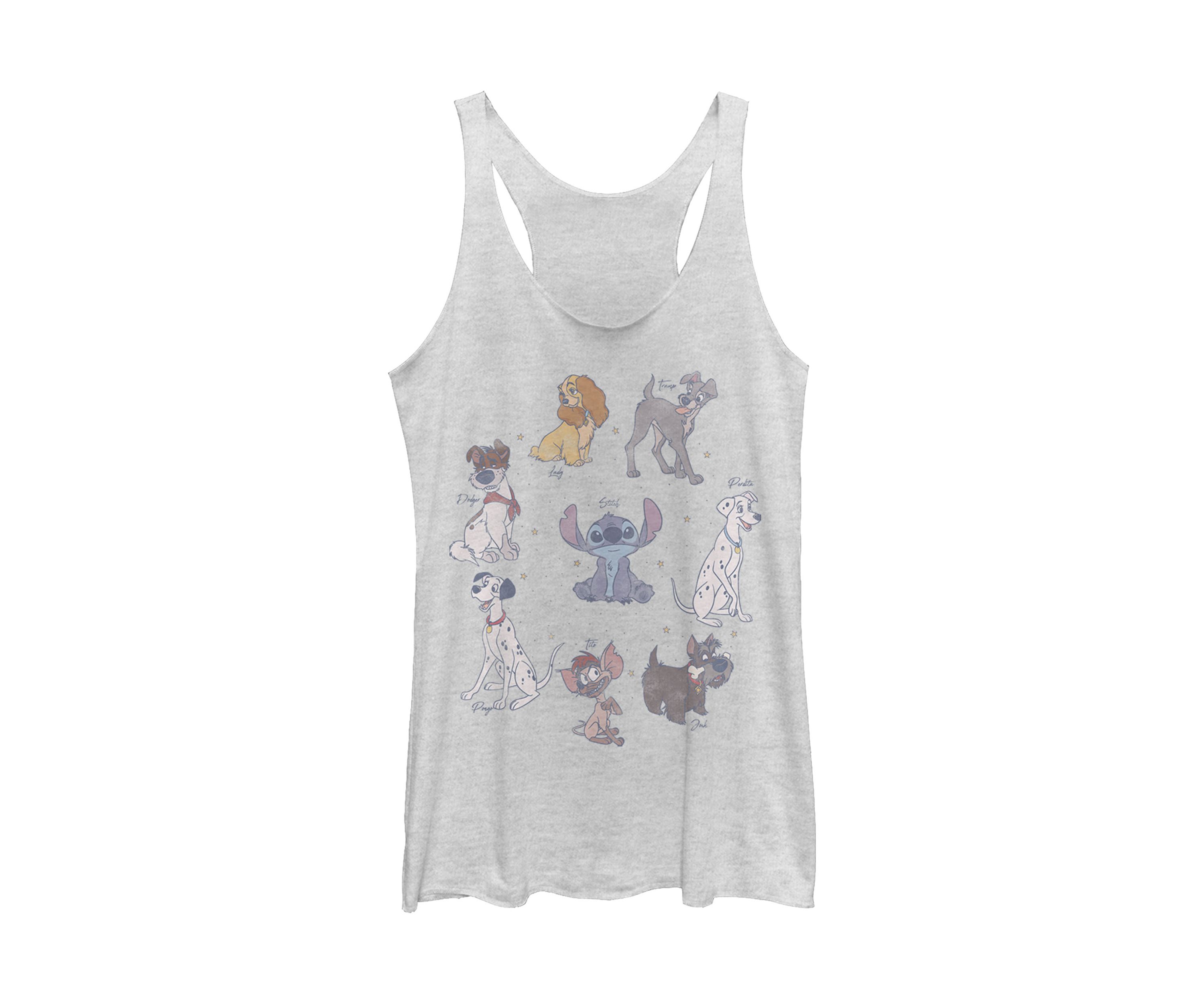 Juniors Licensed Disney Dogs Tank Top