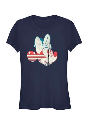 Disney Women's Flag Minnie Graphic T-Shirt