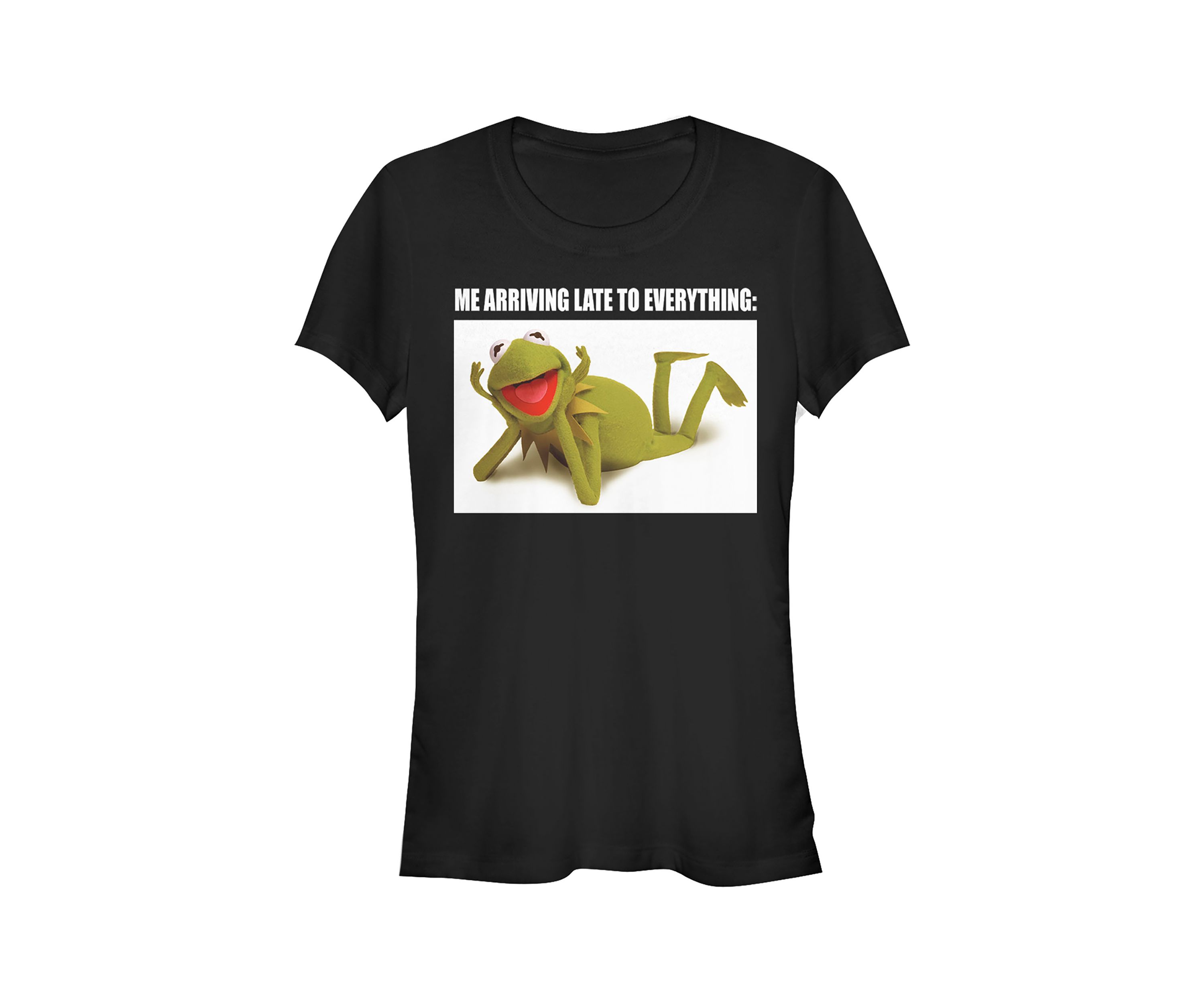 Juniors Licensed Disney Late Kermit T-Shirt
