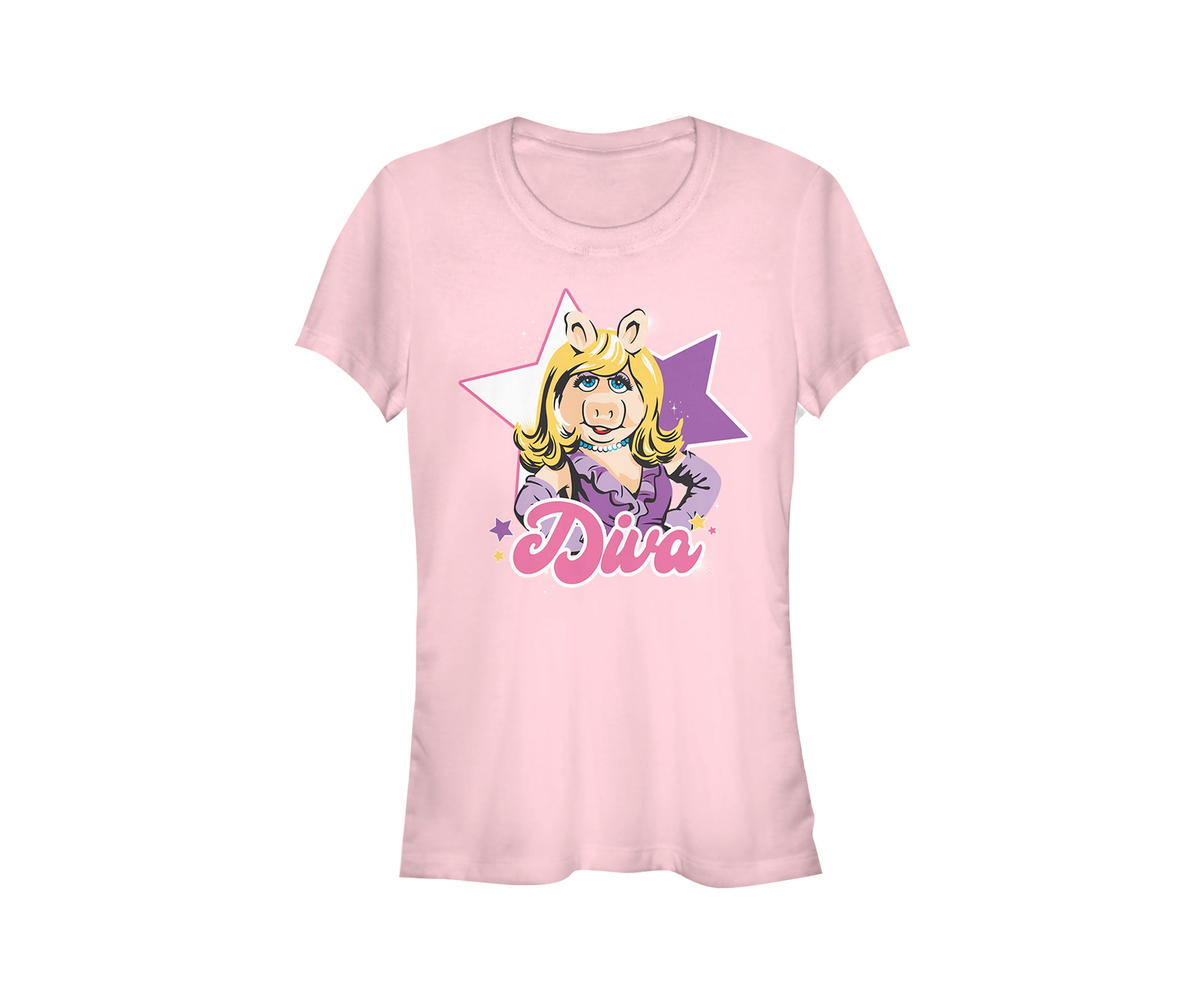 Juniors Licensed Disney Diva Piggy T-Shirt