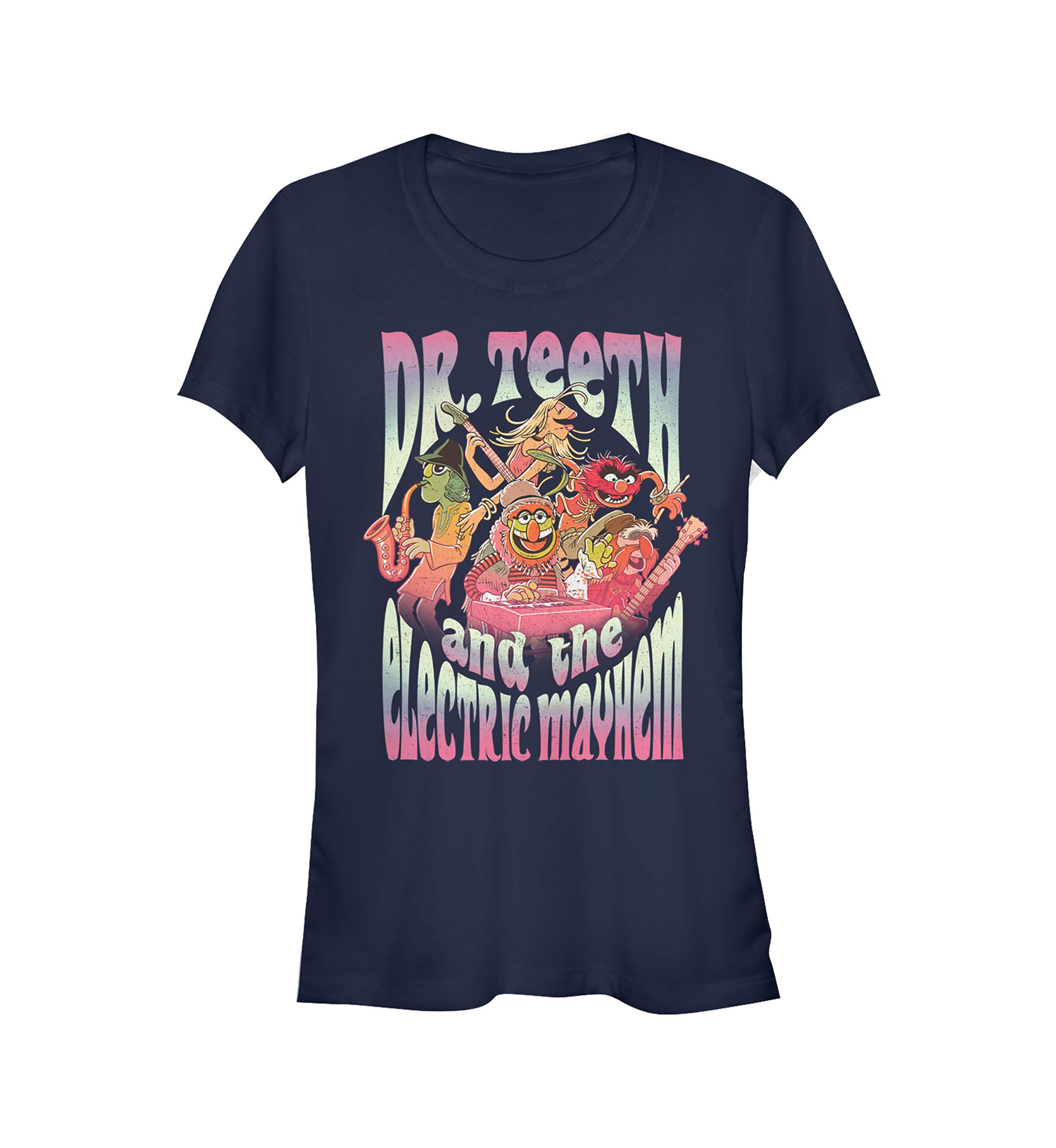 Juniors Licensed Disney Dr Teeth Band T-Shirt