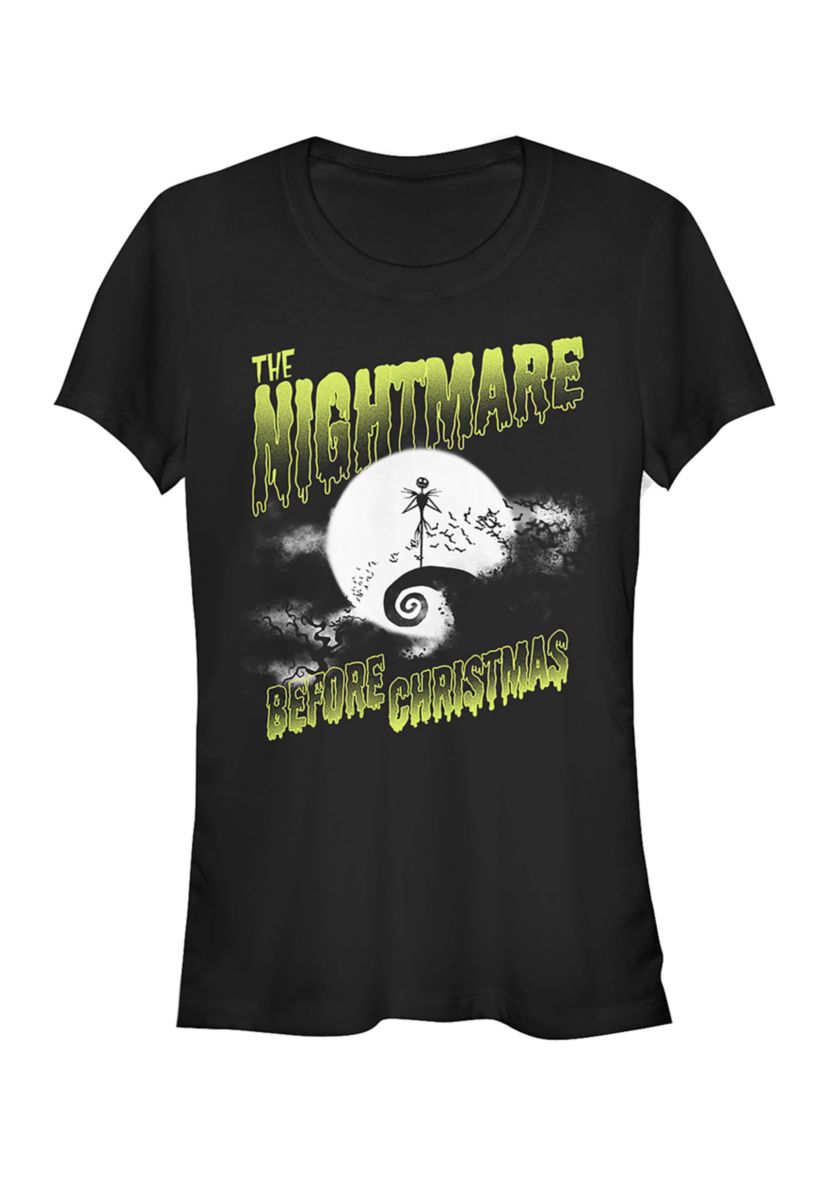 Juniors Officially Licensed Disney Nightmare Before Christmas T-Shirt