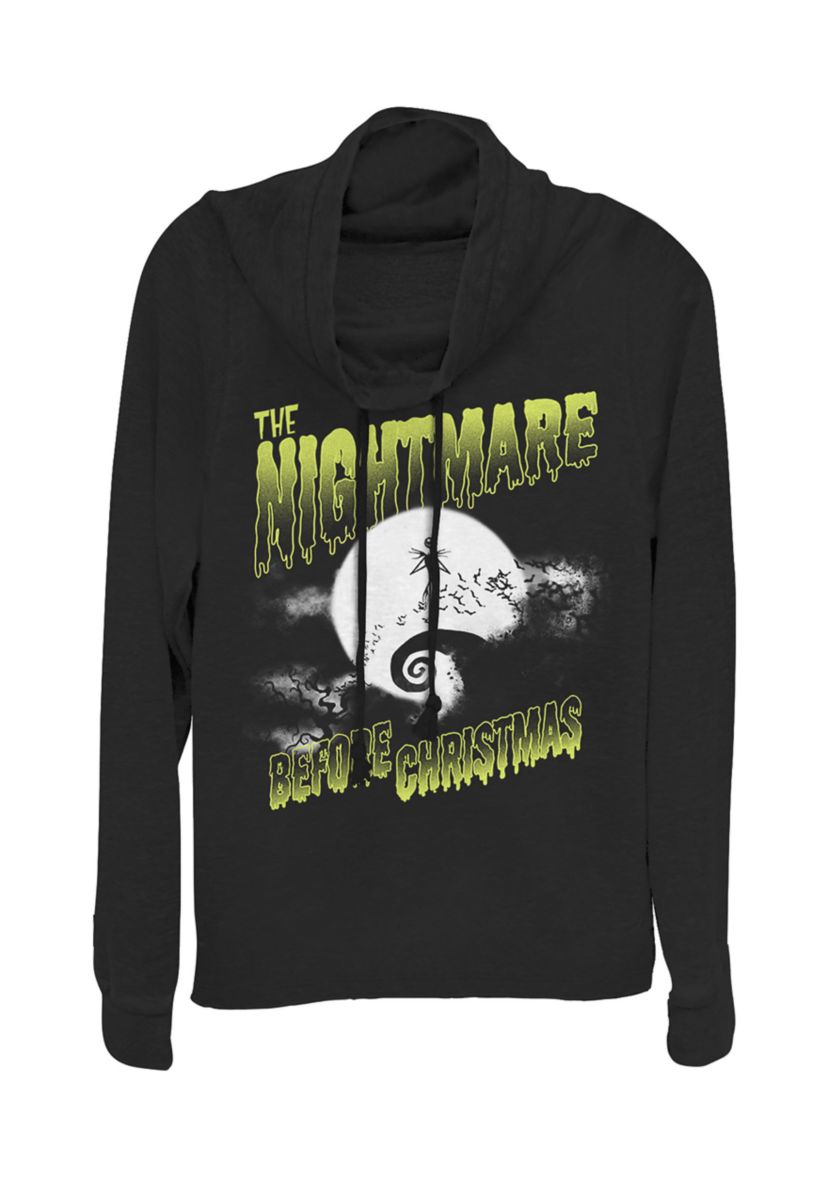 Juniors Licensed Disney Spooky Nightmare Pullover Top