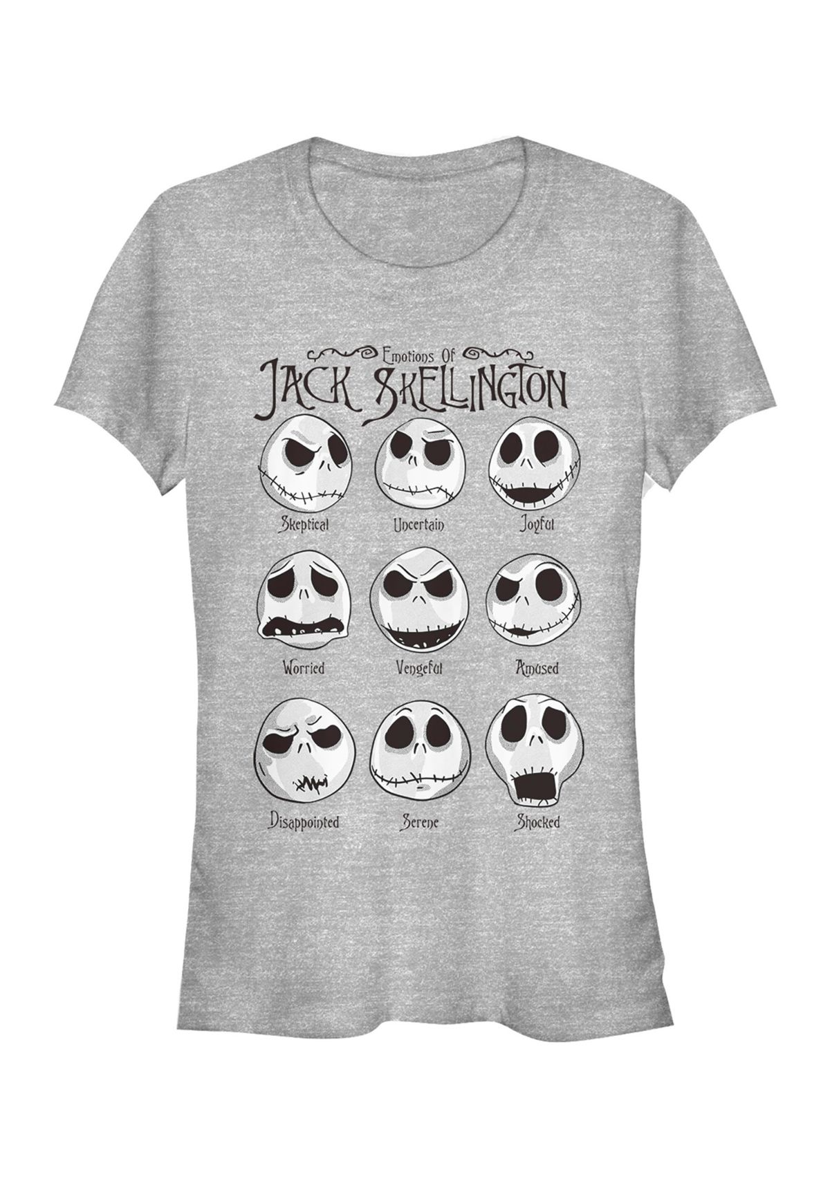 Juniors Officially Licensed Disney Nightmare Before Christmas T-Shirt