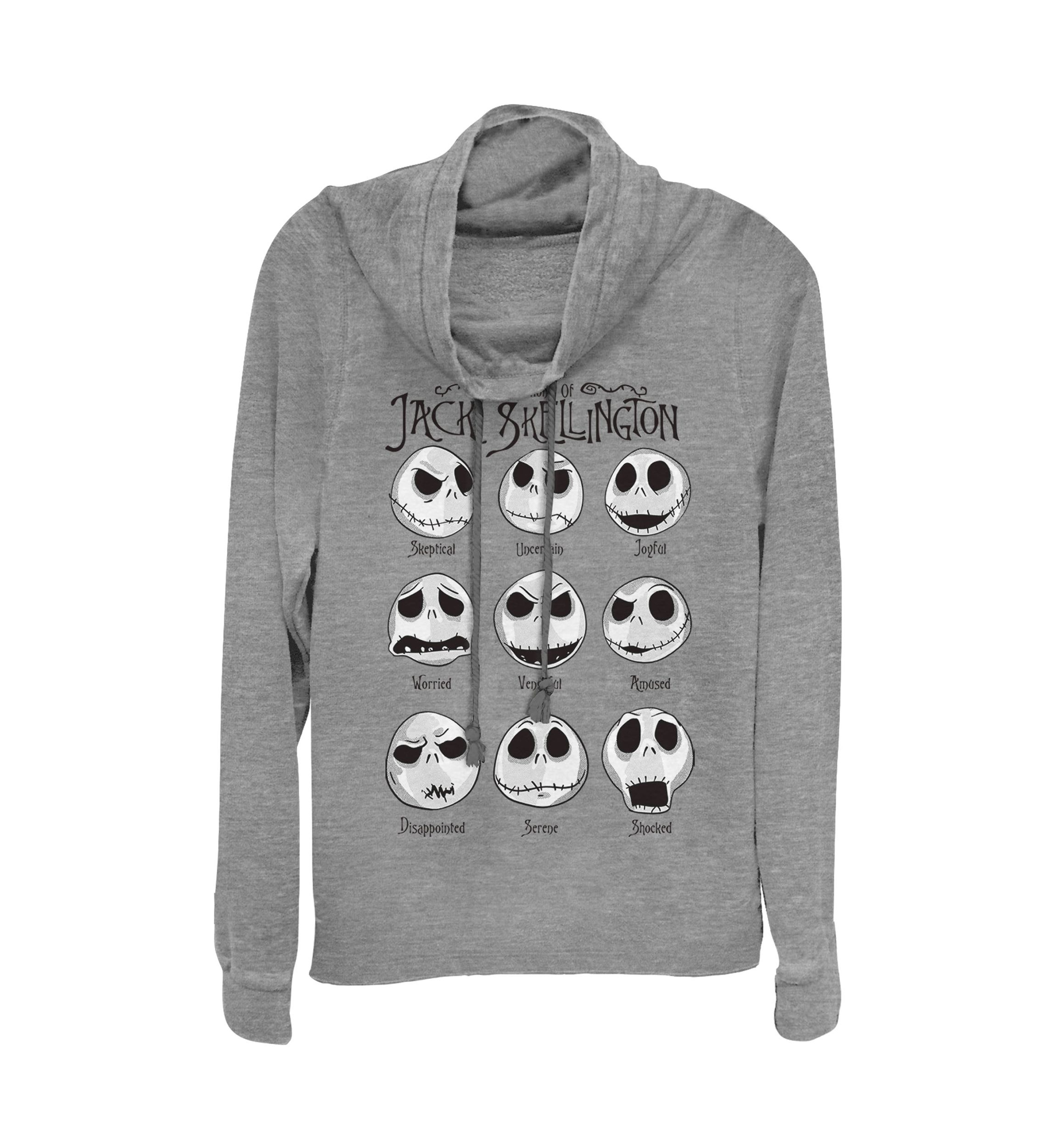 Juniors Licensed Disney Jack Emotions Pullover Top