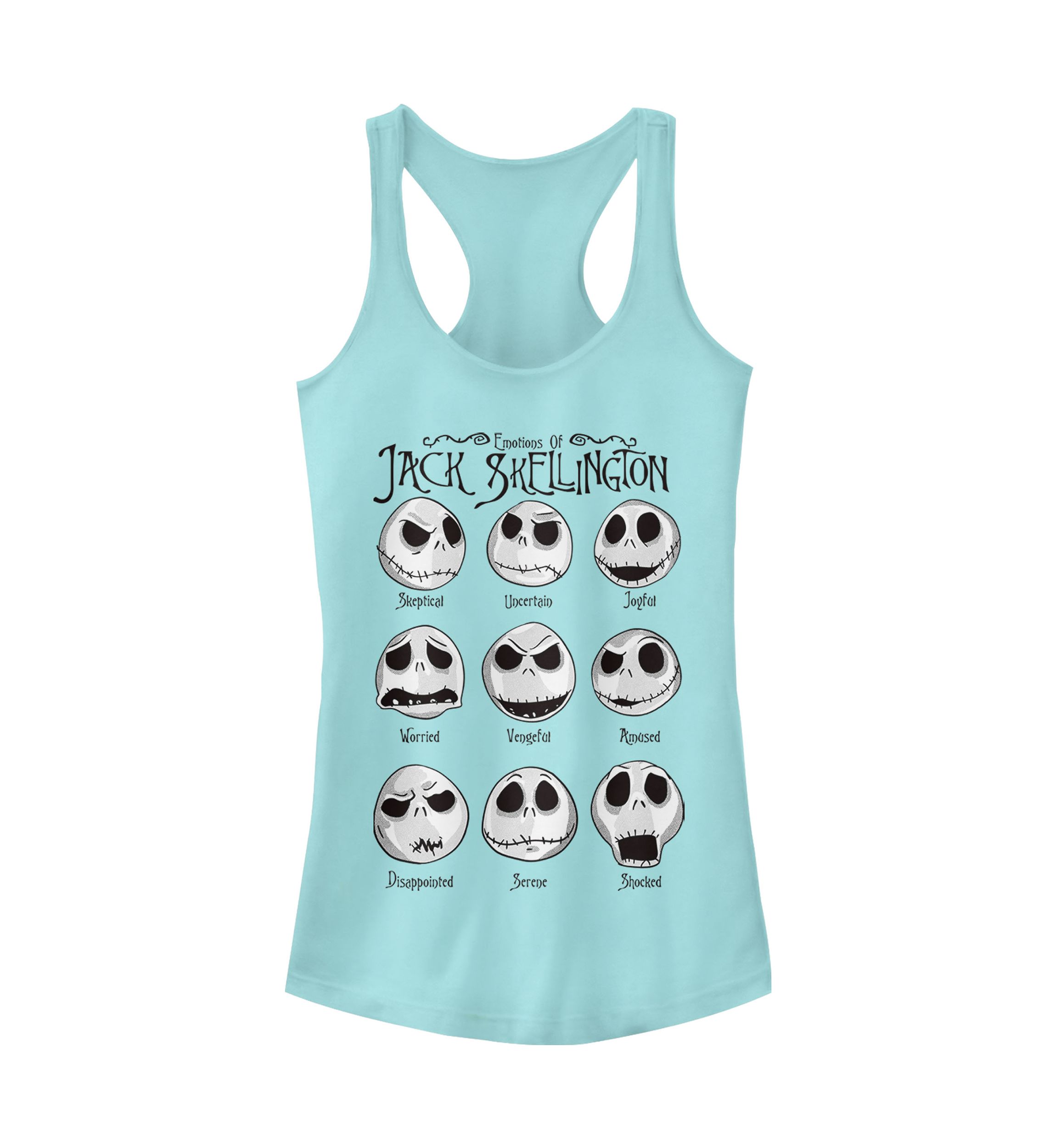 Juniors Licensed Disney Jack Emotions Tank Top