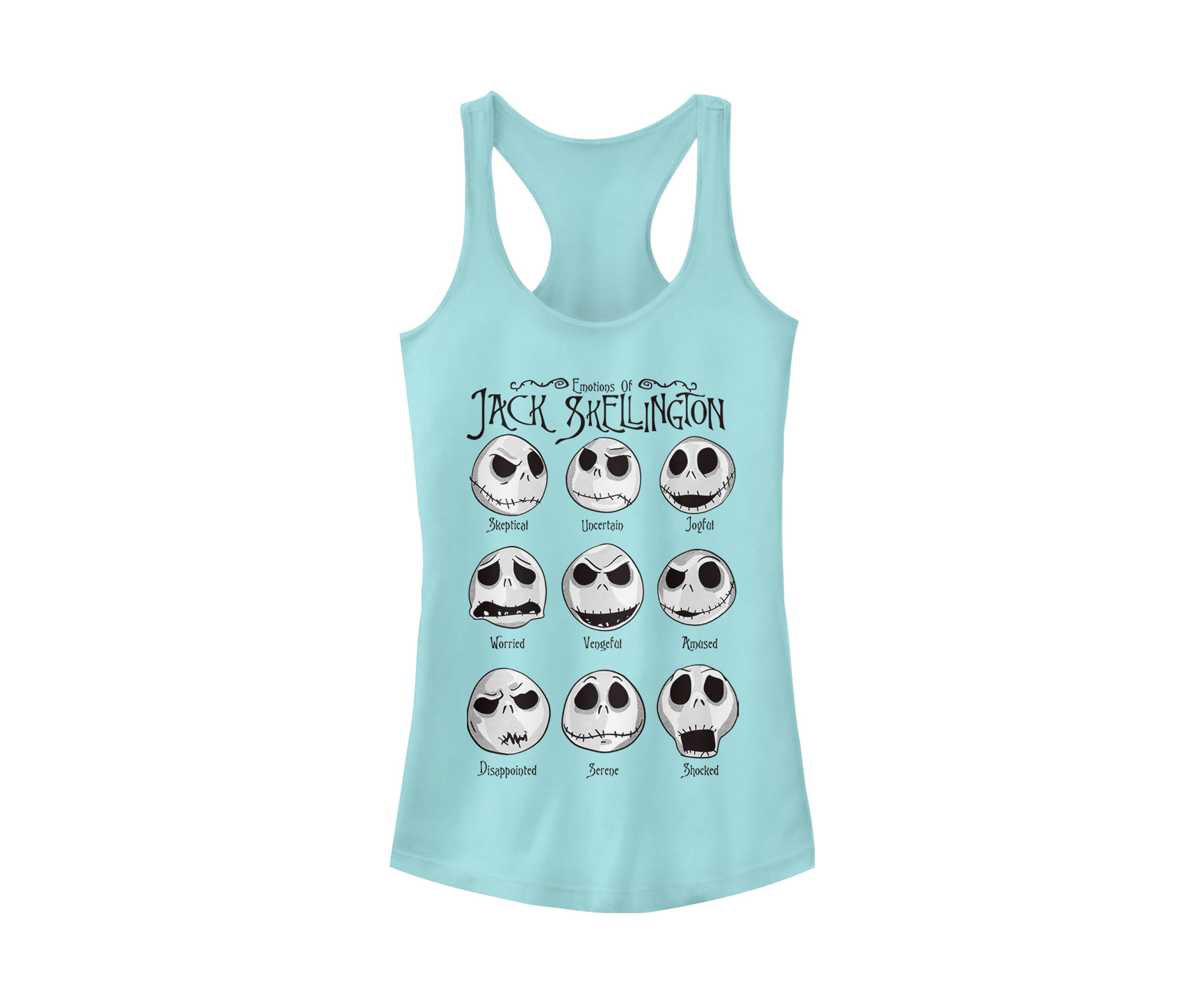 Juniors Licensed Disney Jack Emotions Tank Top