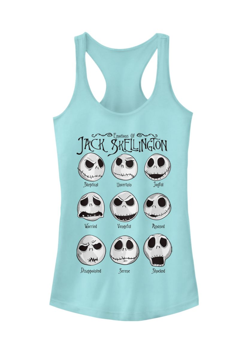 Juniors Licensed Disney Jack Emotions Tank Top