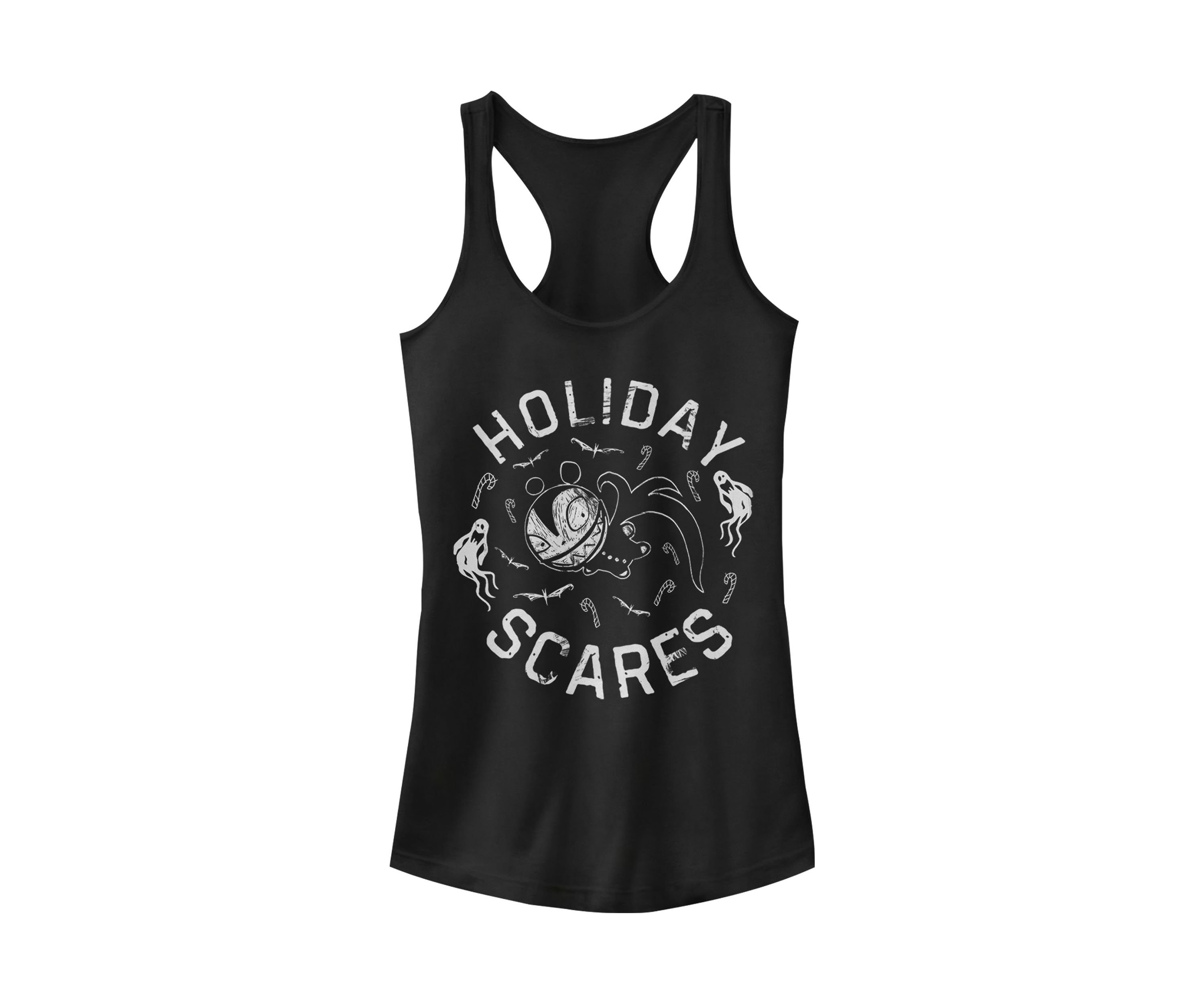 Juniors Licensed Disney Holiday Scares Doll Tank Top