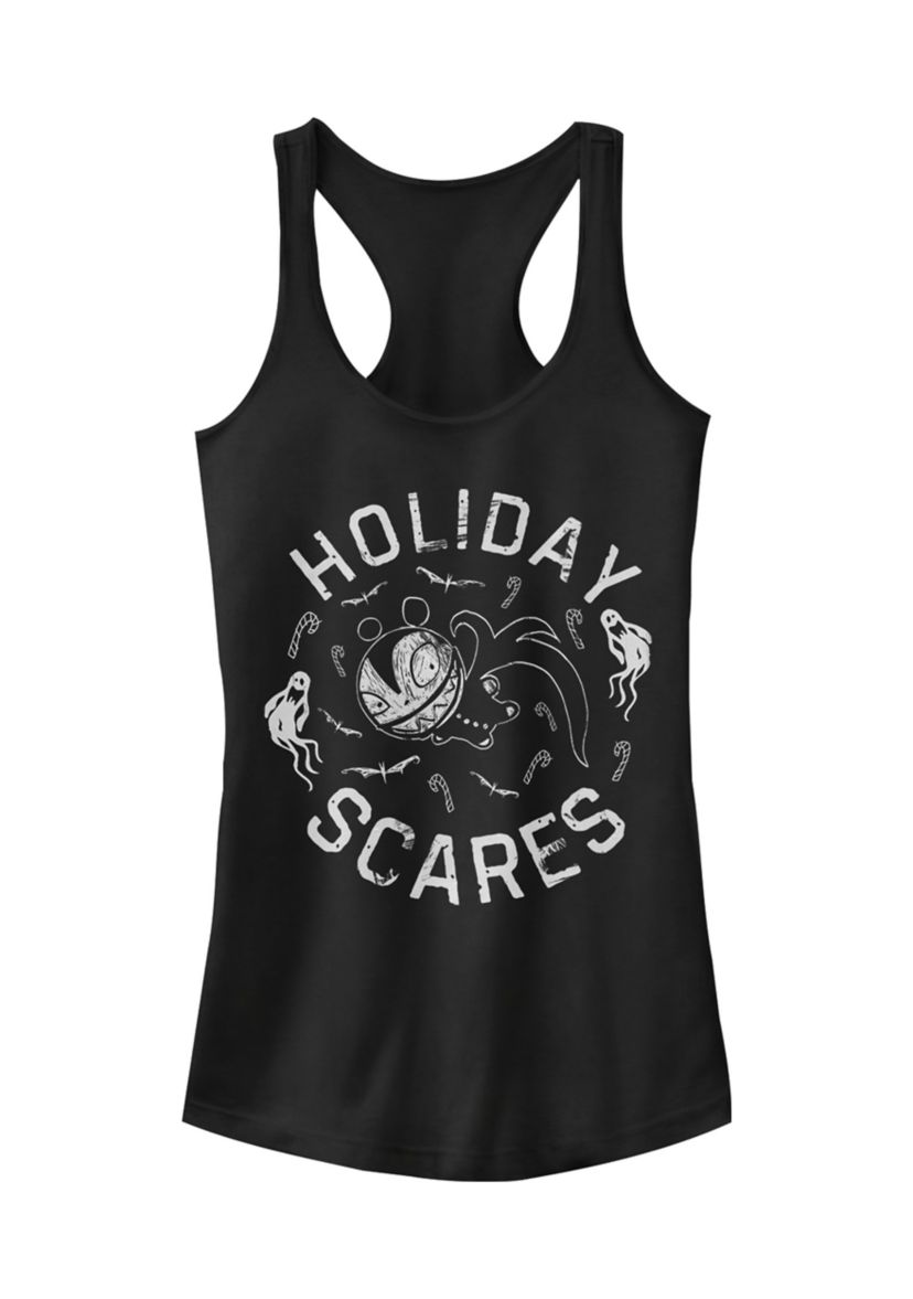 Juniors Licensed Disney Holiday Scares Doll Tank Top