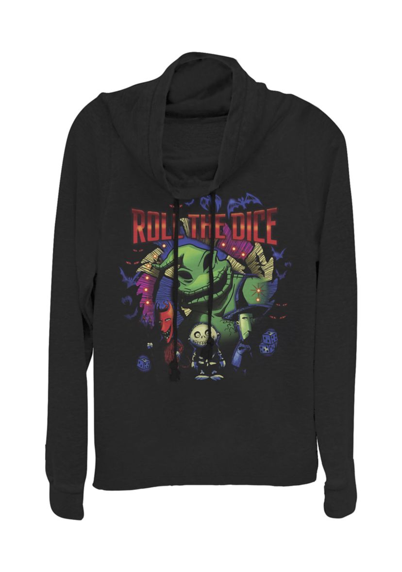 Juniors Licensed Disney Oogie Dice Pullover Top