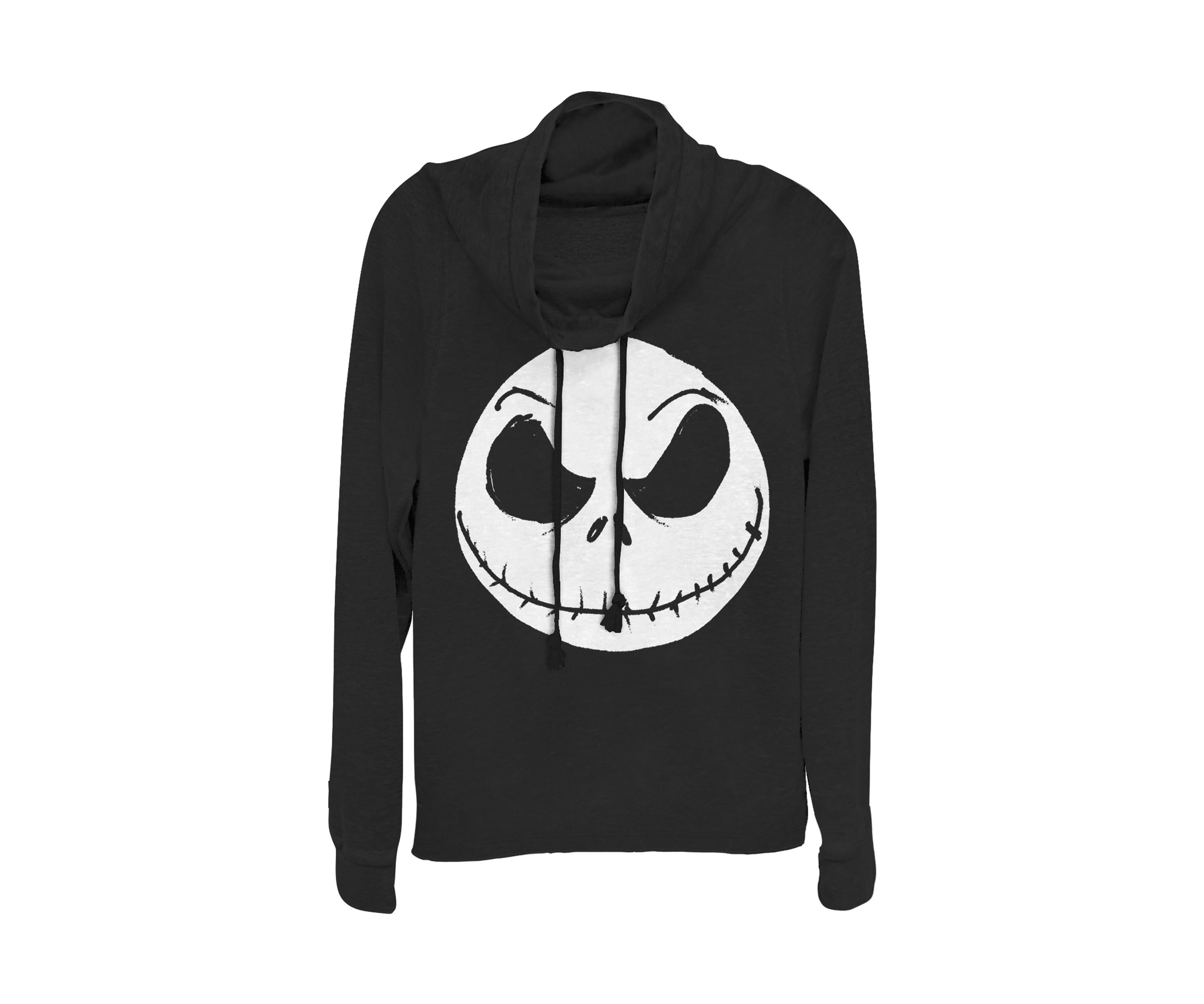 Juniors Licensed Disney Big Face Jack Pullover Top