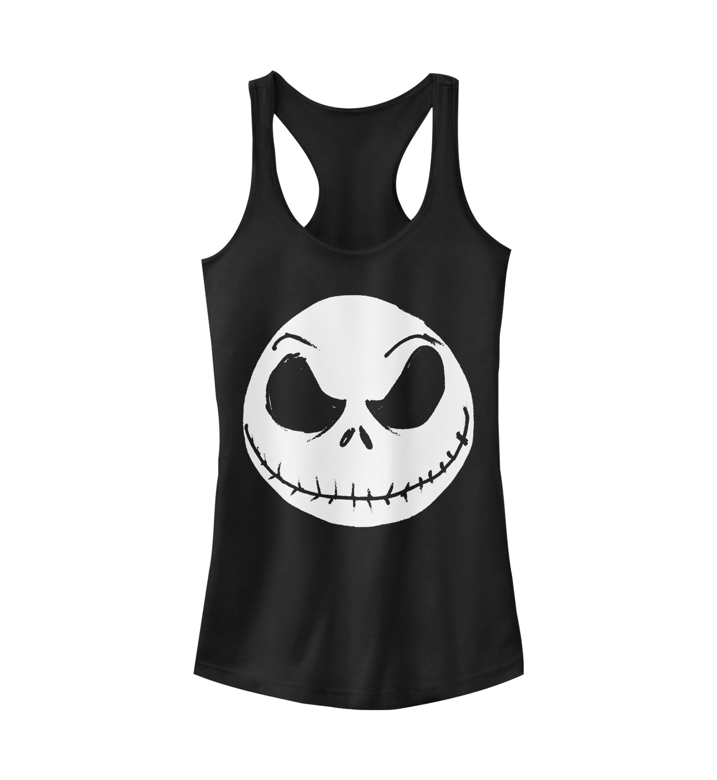 Juniors Licensed Disney Big Face Jack Tank Top