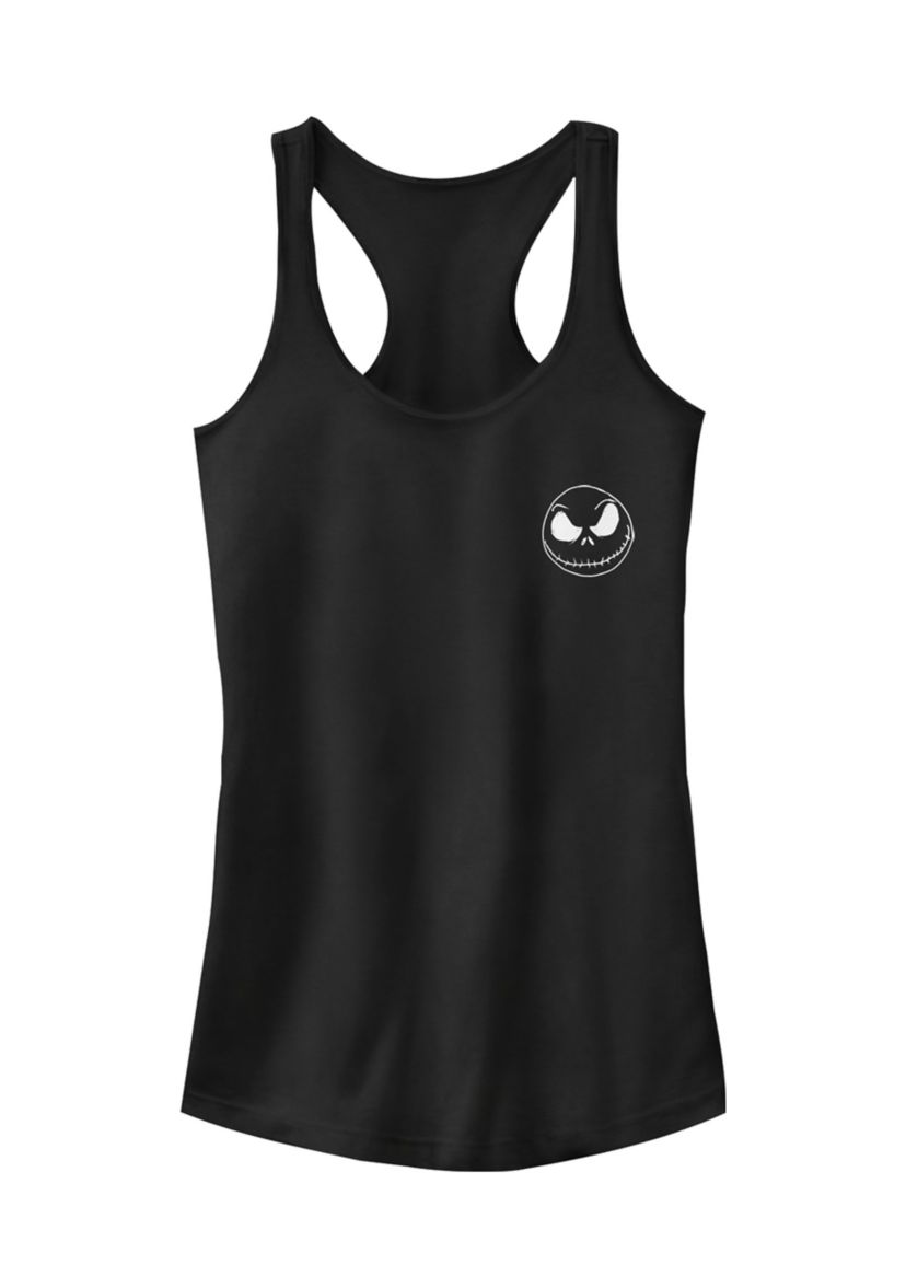 Juniors Licensed Disney Jack Pocket Scribble Tank Top