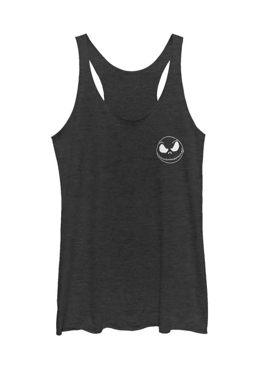 Juniors Licensed Disney Jack Pocket Scribble Tank Top