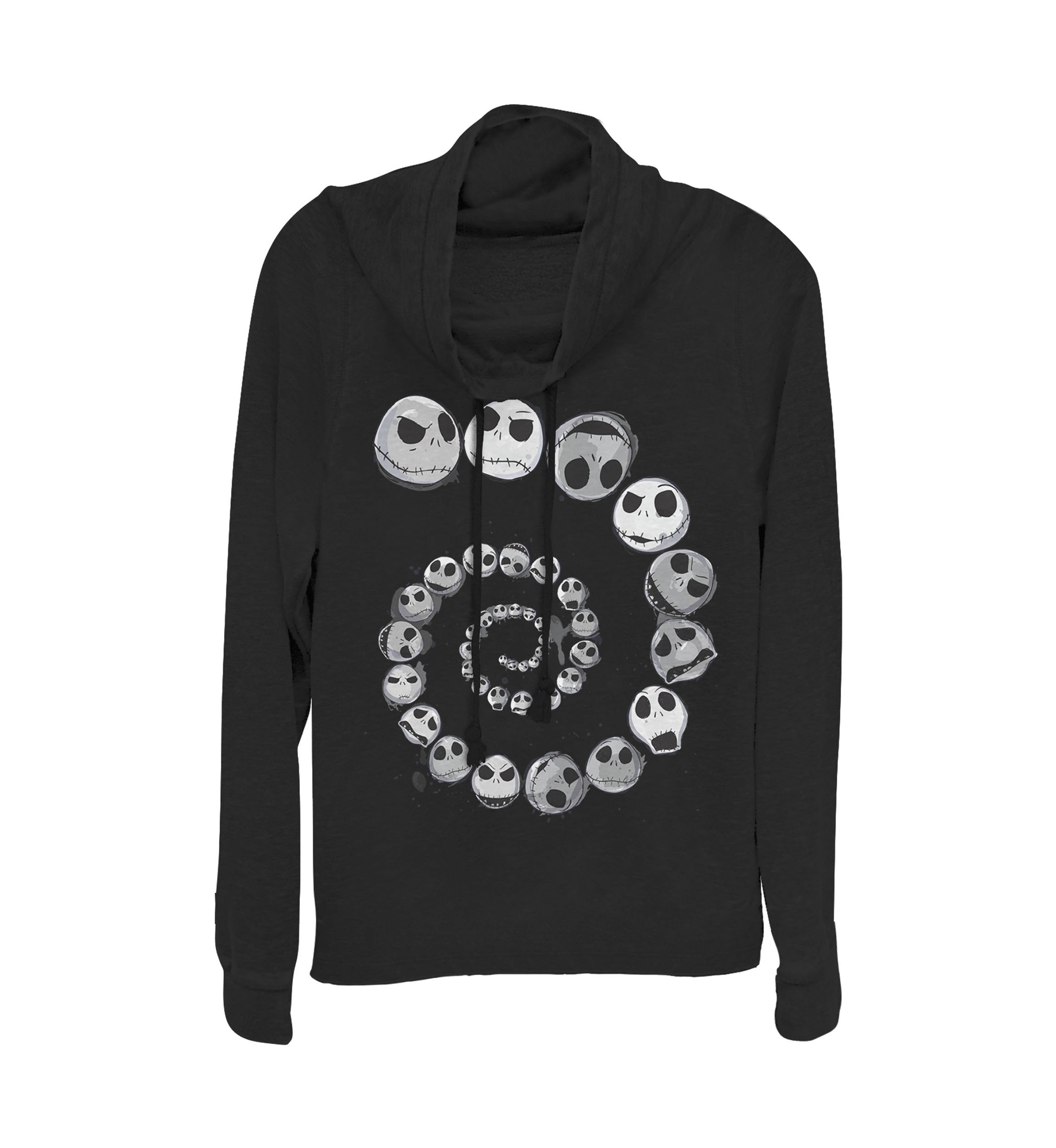 Juniors Licensed Disney Jack Emotions Spiral Pullover Top
