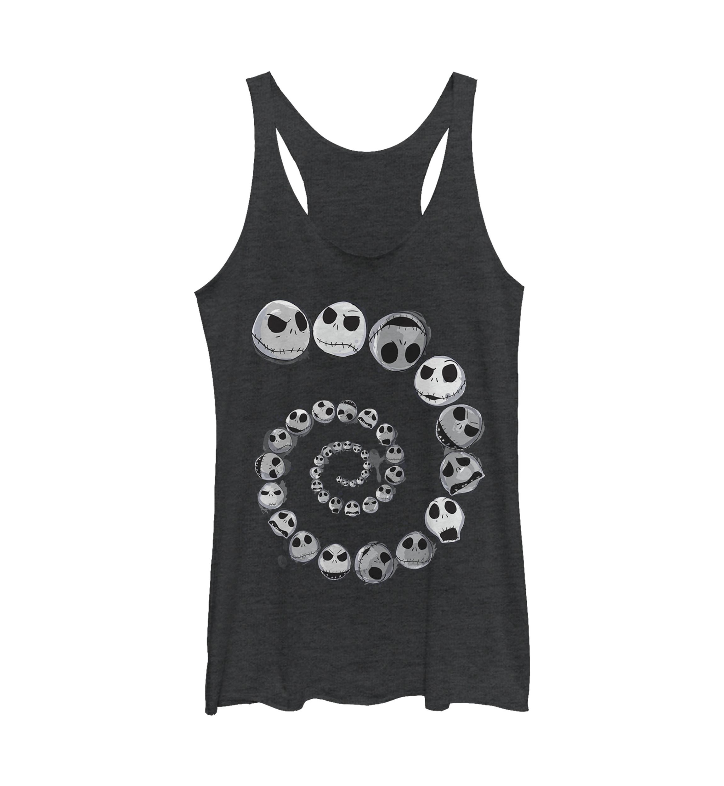 Juniors Licensed Disney Jack Emotions Spiral Tank Top