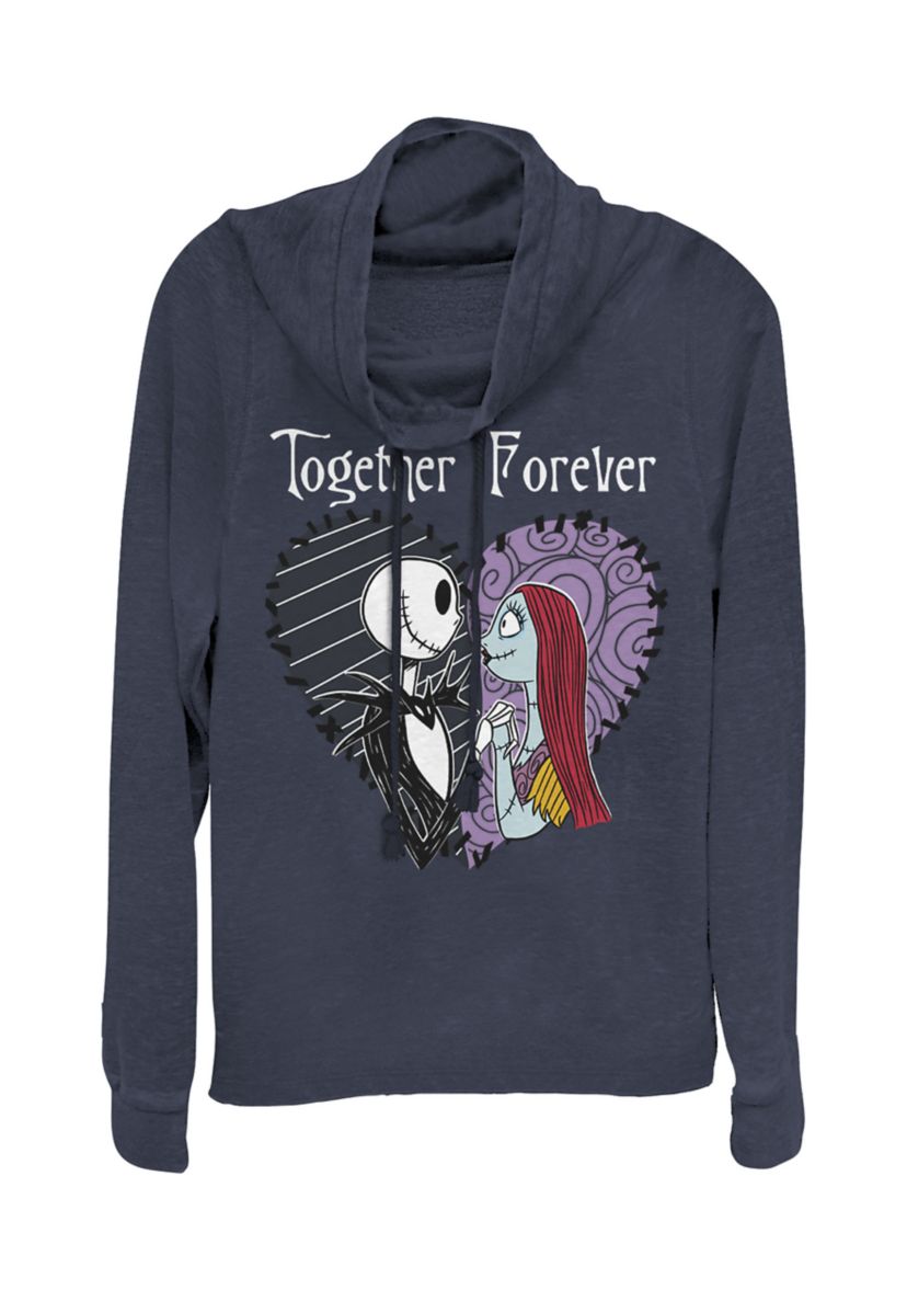 Juniors Licensed Disney Together Forever Pullover Top