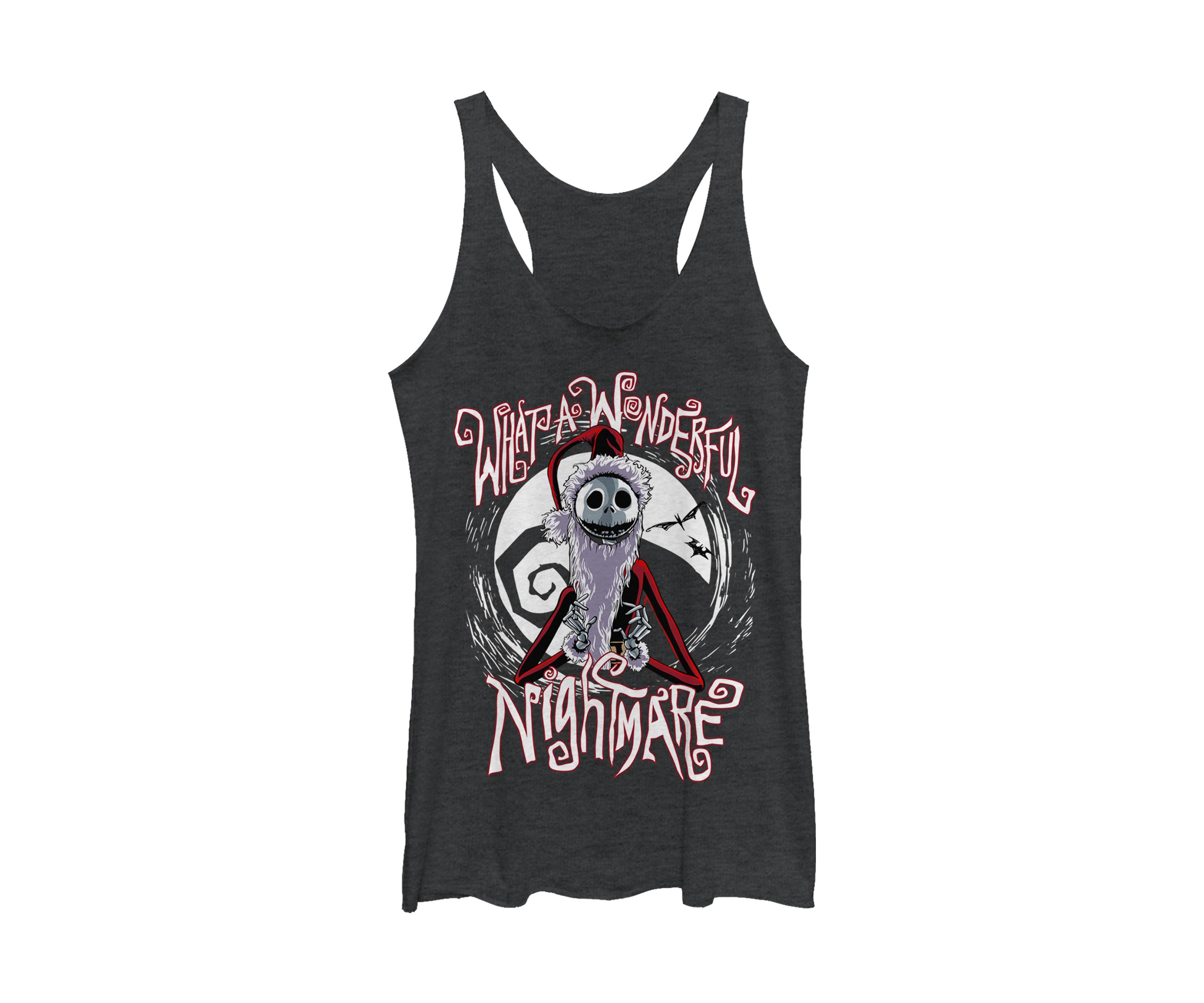 Juniors Licensed Disney Santa Jack Tank Top