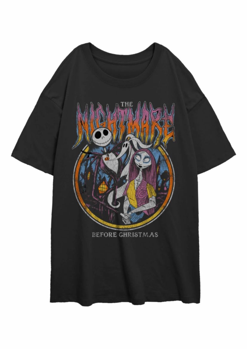 Nightmare Metal Circle Graphic T-Shirt
