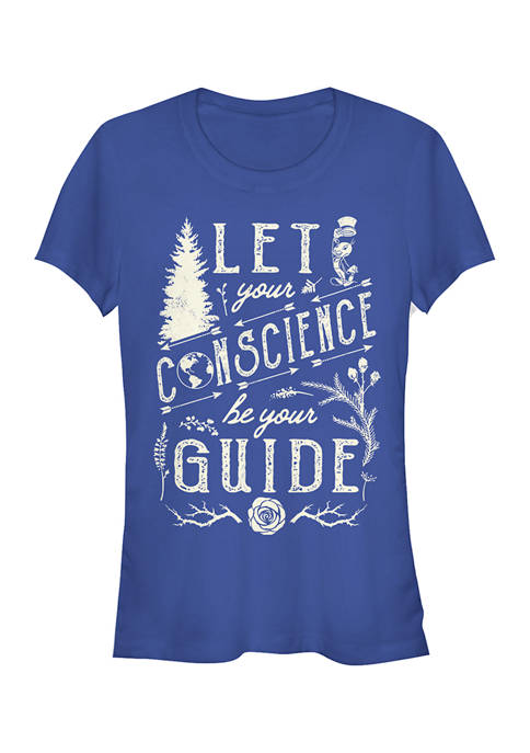  Juniors Licensed Disney Conscience Guide T-Shirt 