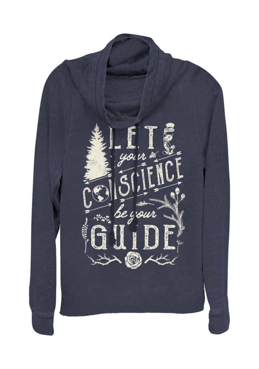 Juniors Licensed Disney Conscience Guide Pullover Top