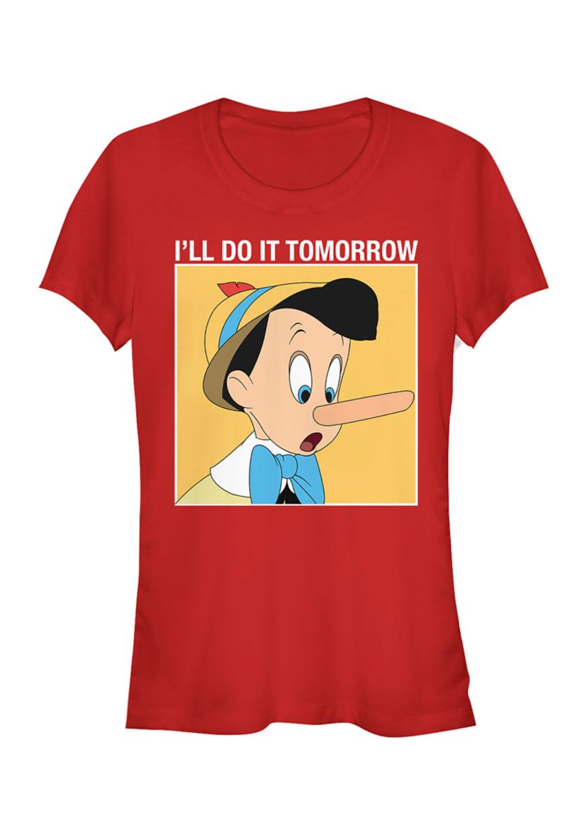 Juniors Licensed Disney Do It Tomorrow T-Shirt