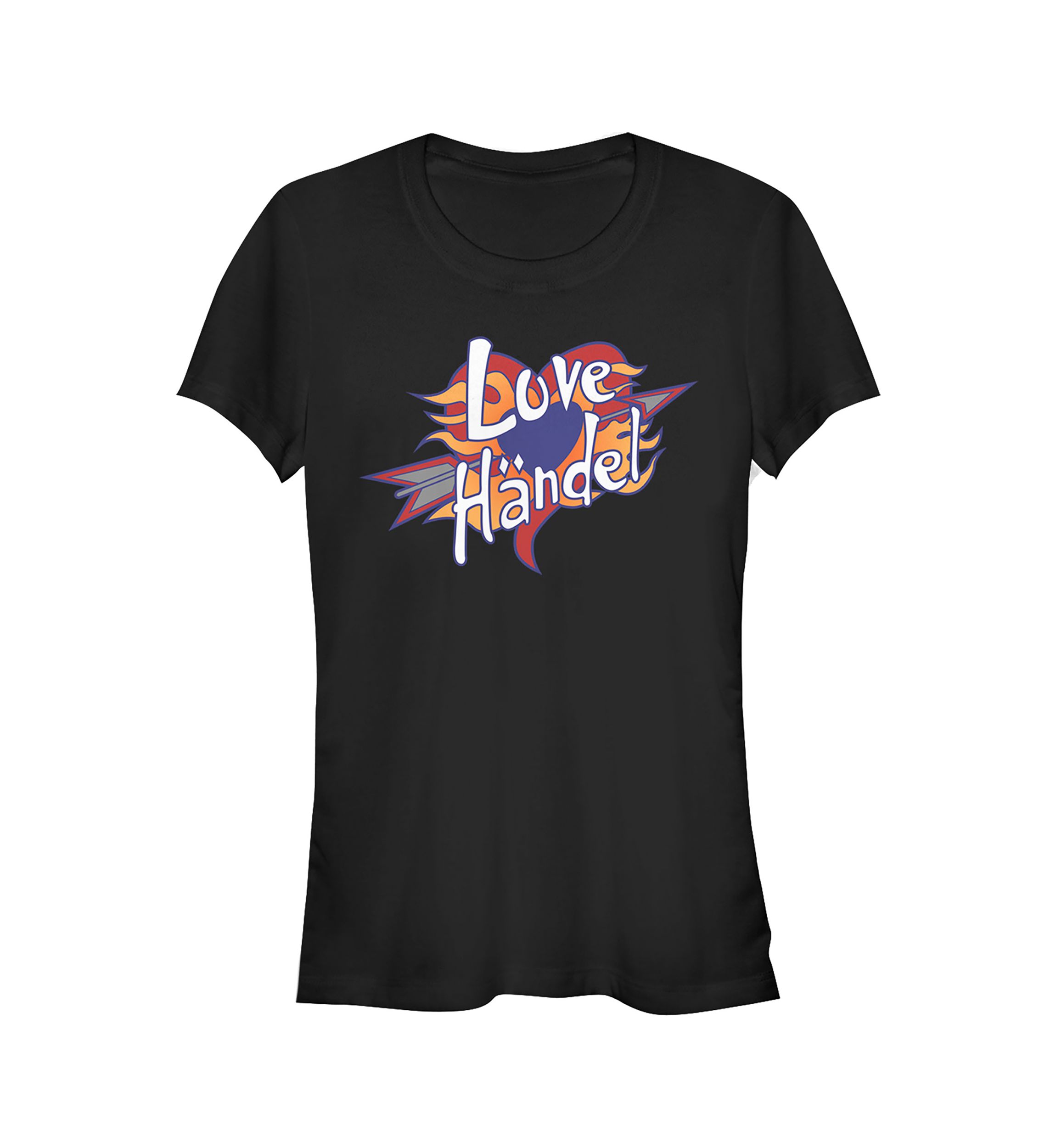 Juniors Phineas and Ferb Love Handle T-Shirt