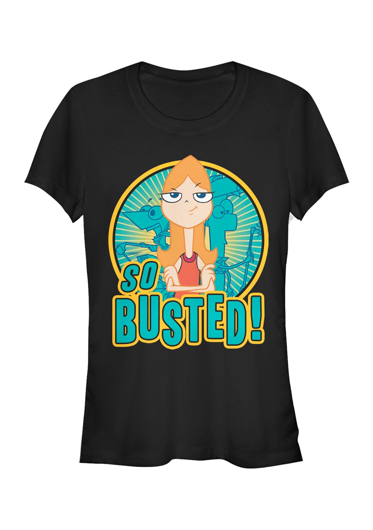 Juniors Phineas and Ferb So Busted T-Shirt