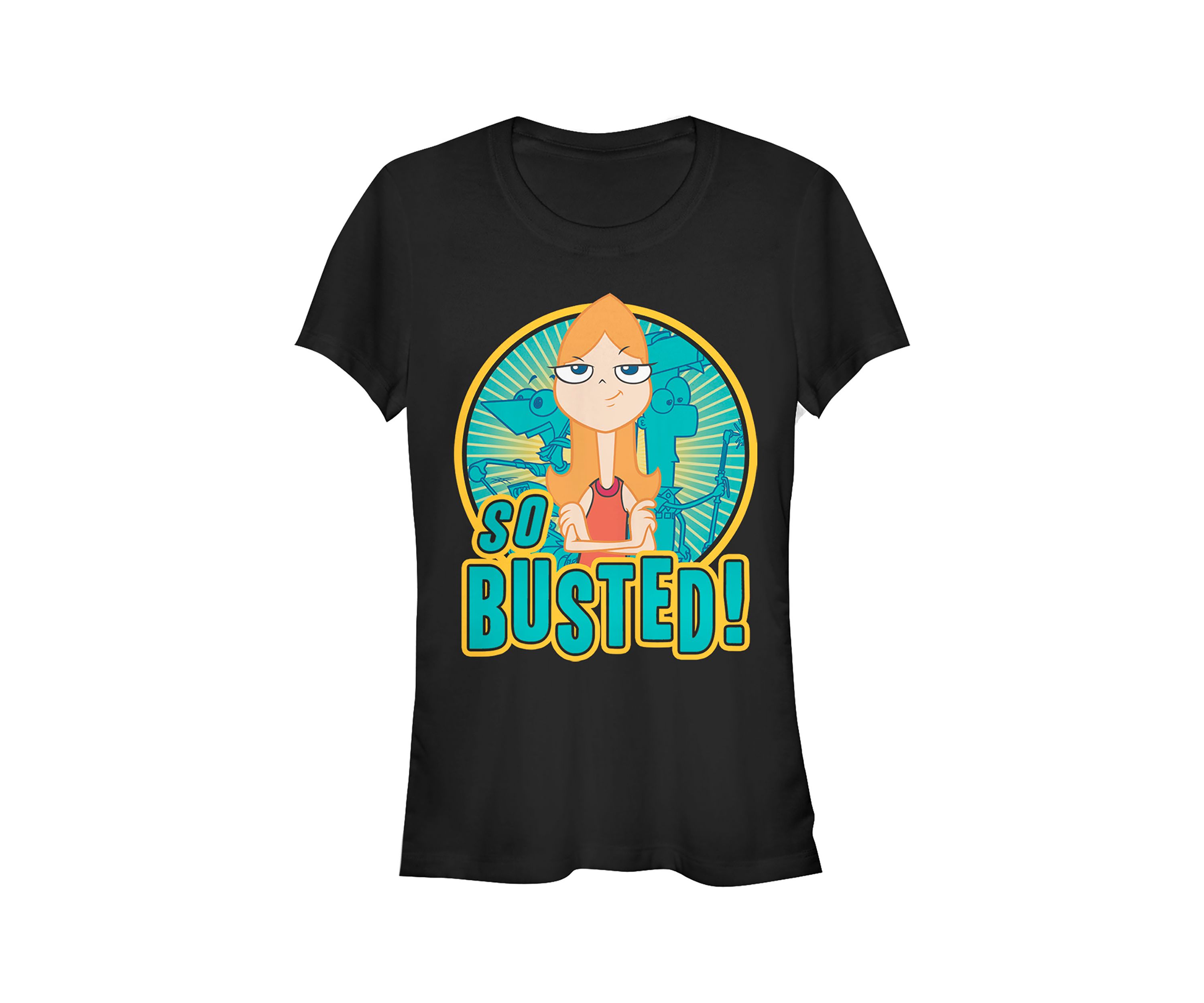Juniors Phineas and Ferb So Busted T-Shirt