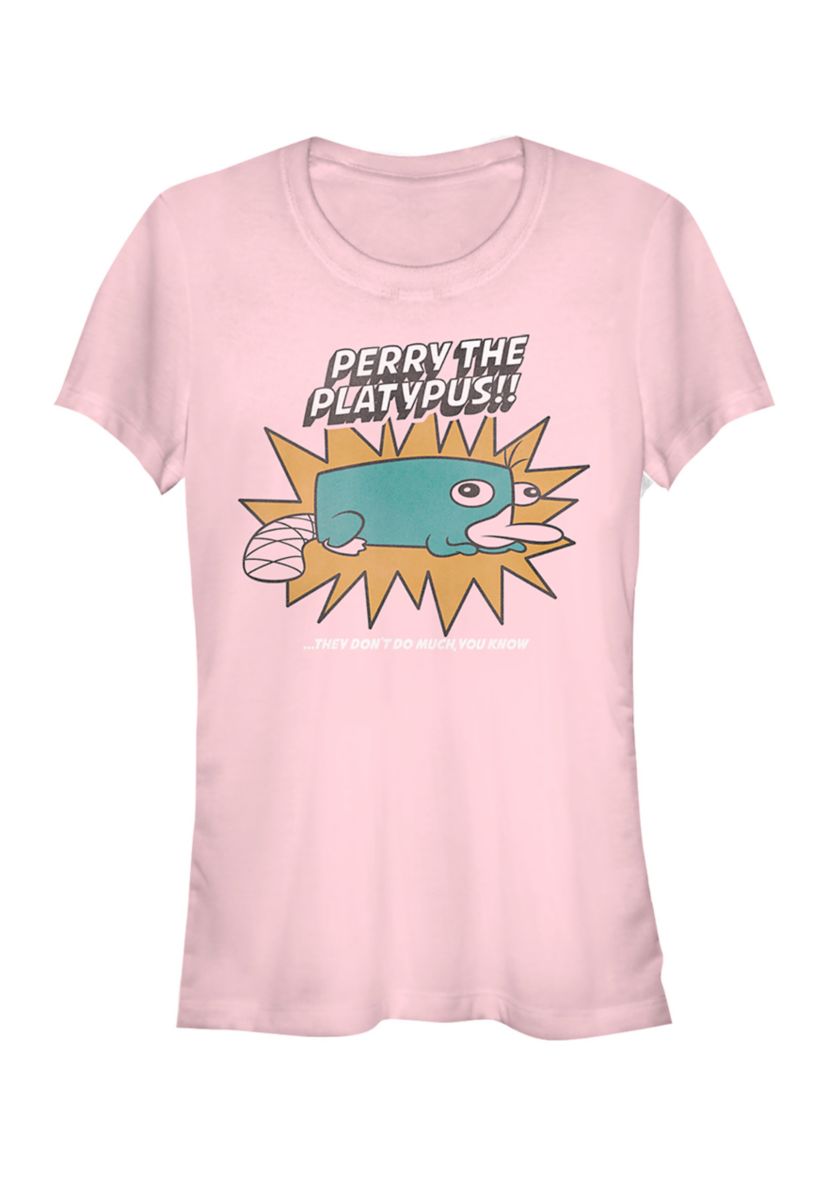 Juniors Phineas and Ferb Perry The Platypus T-Shirt