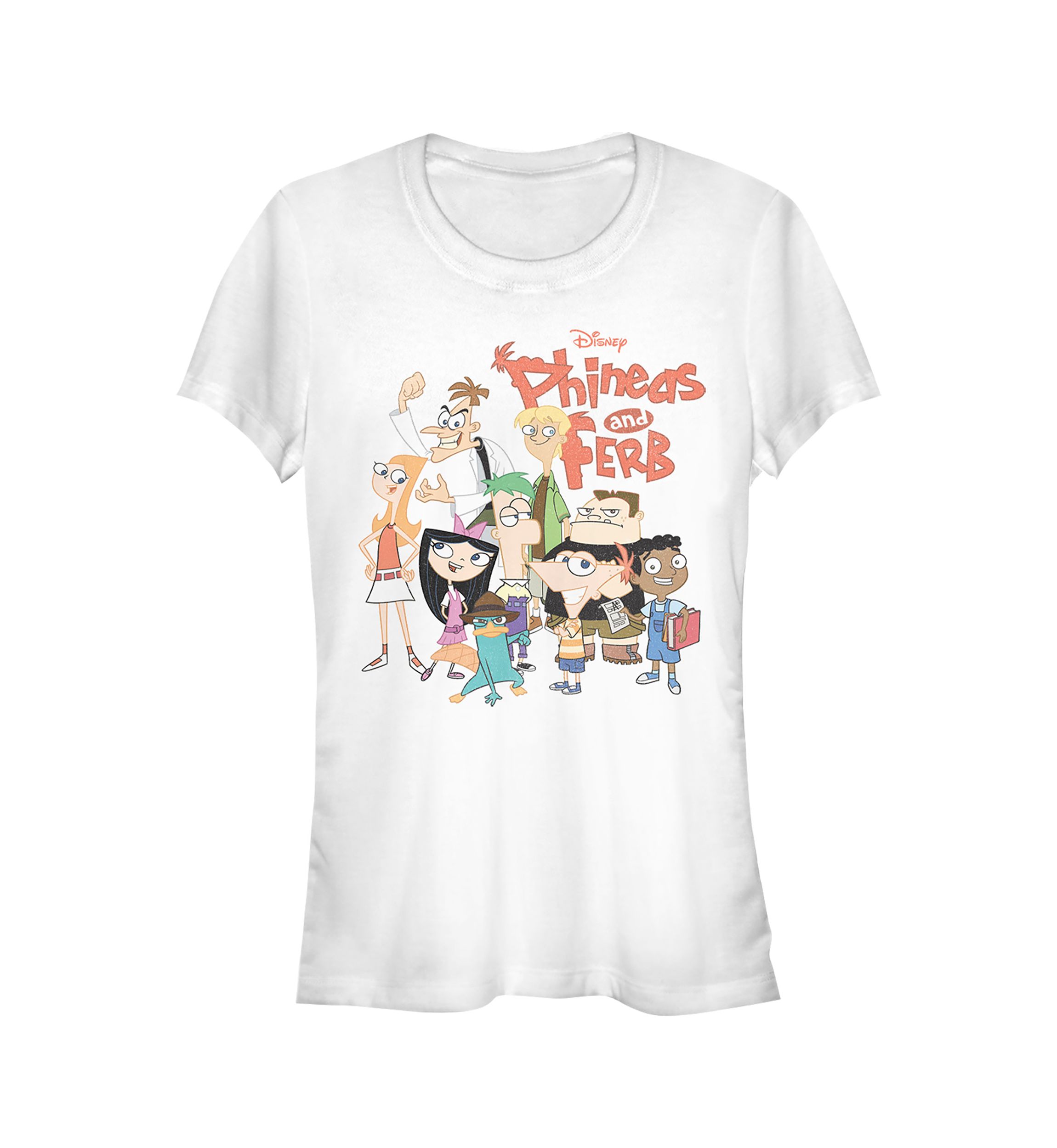 Juniors Phineas and Ferb The Group T-Shirt