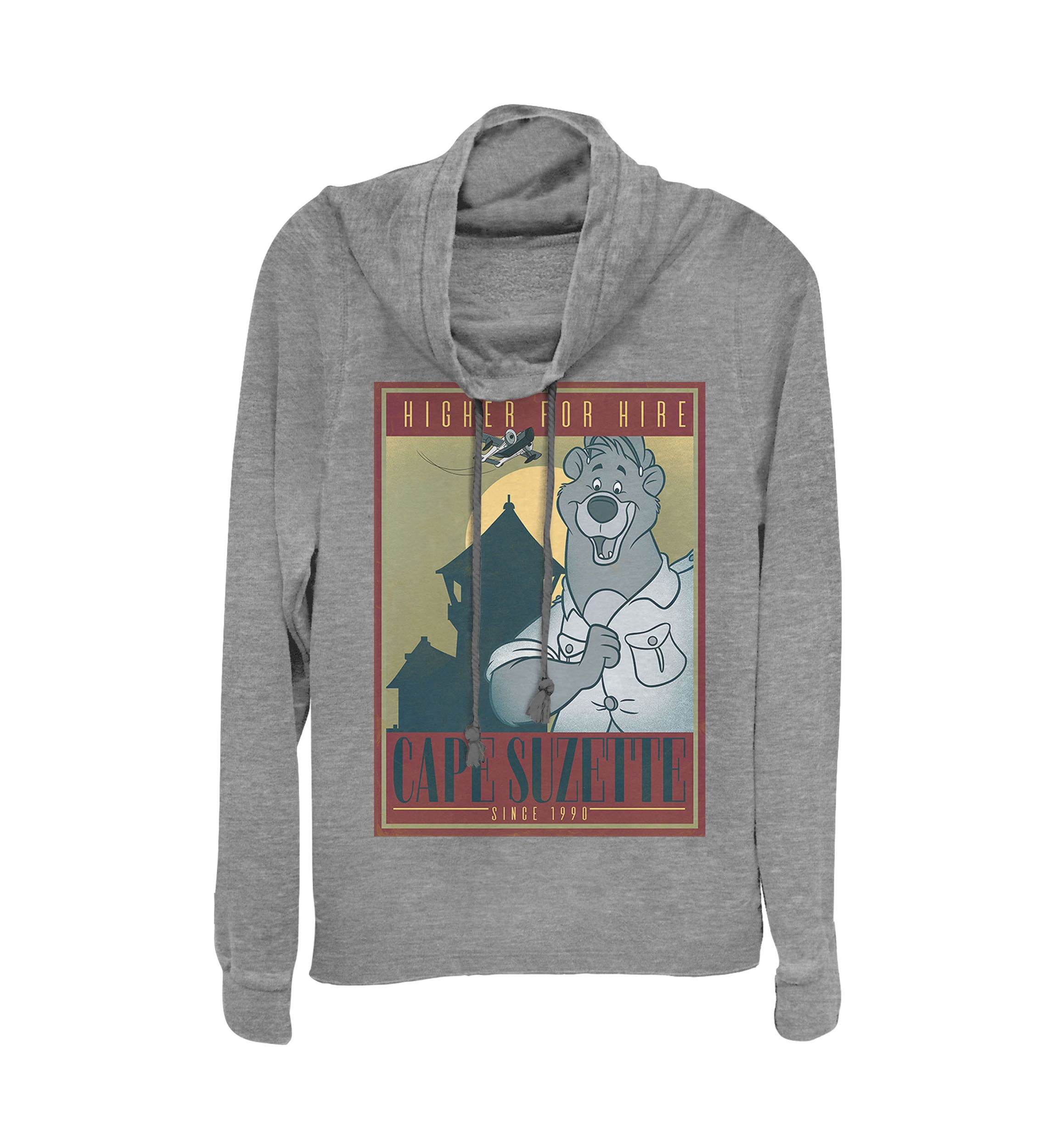 Juniors Licensed Disney Cape Suzette Poster Pullover Top