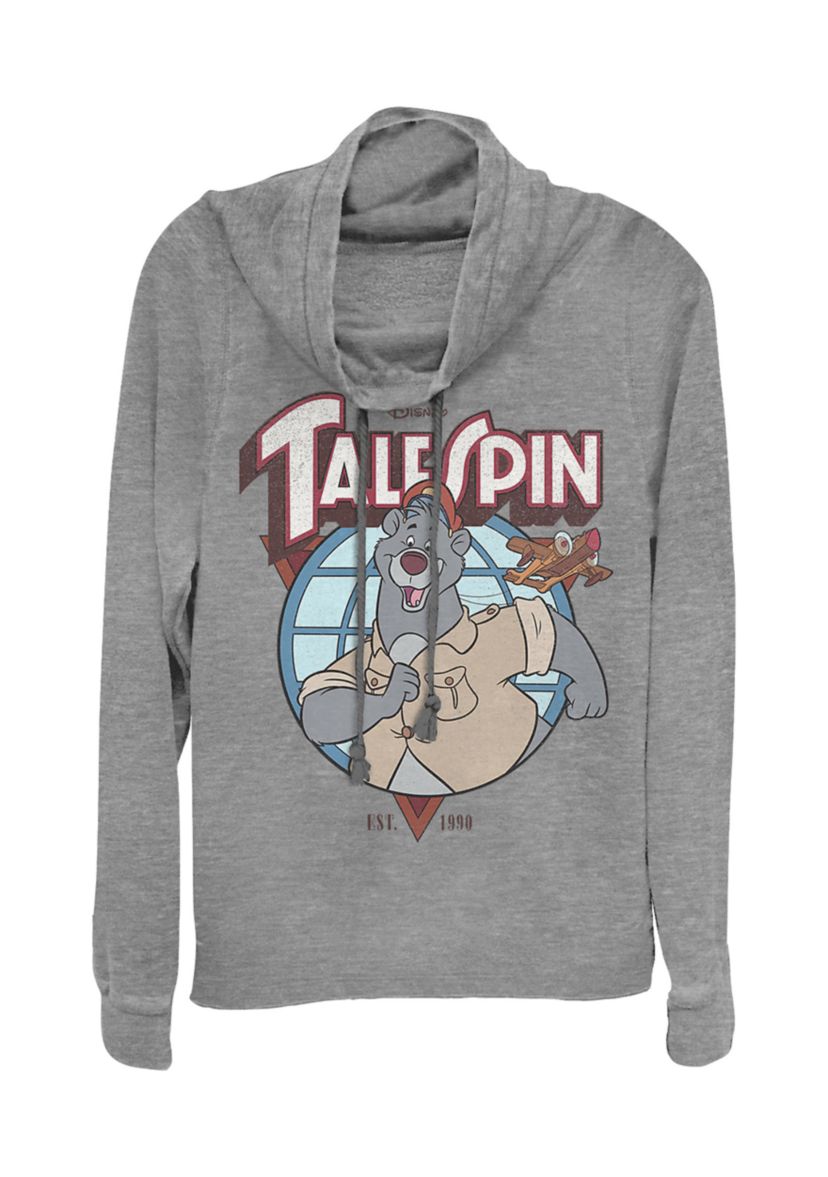 Juniors Licensed Disney Baloo Badge Pullover Top