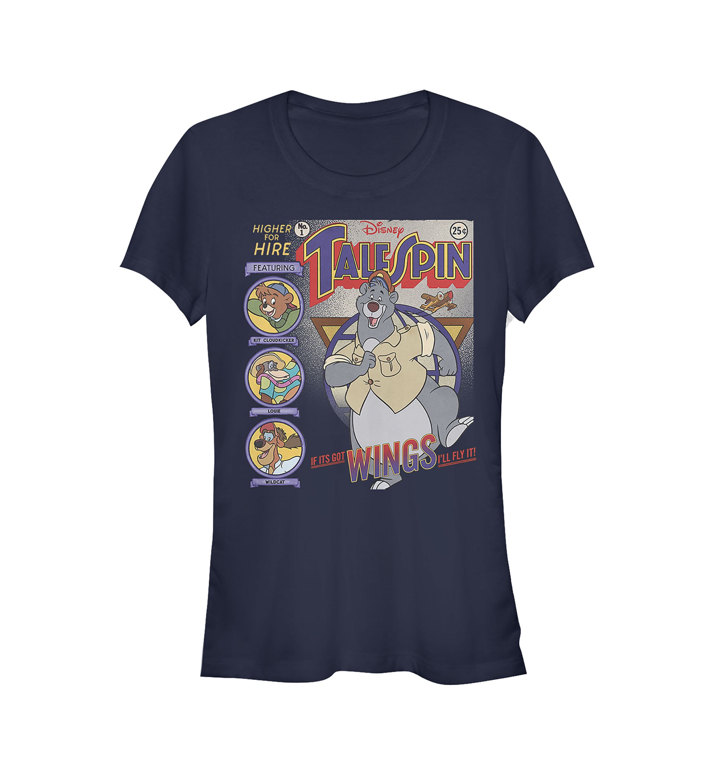 Juniors Officially Licensed Disney Talespin T-Shirt 