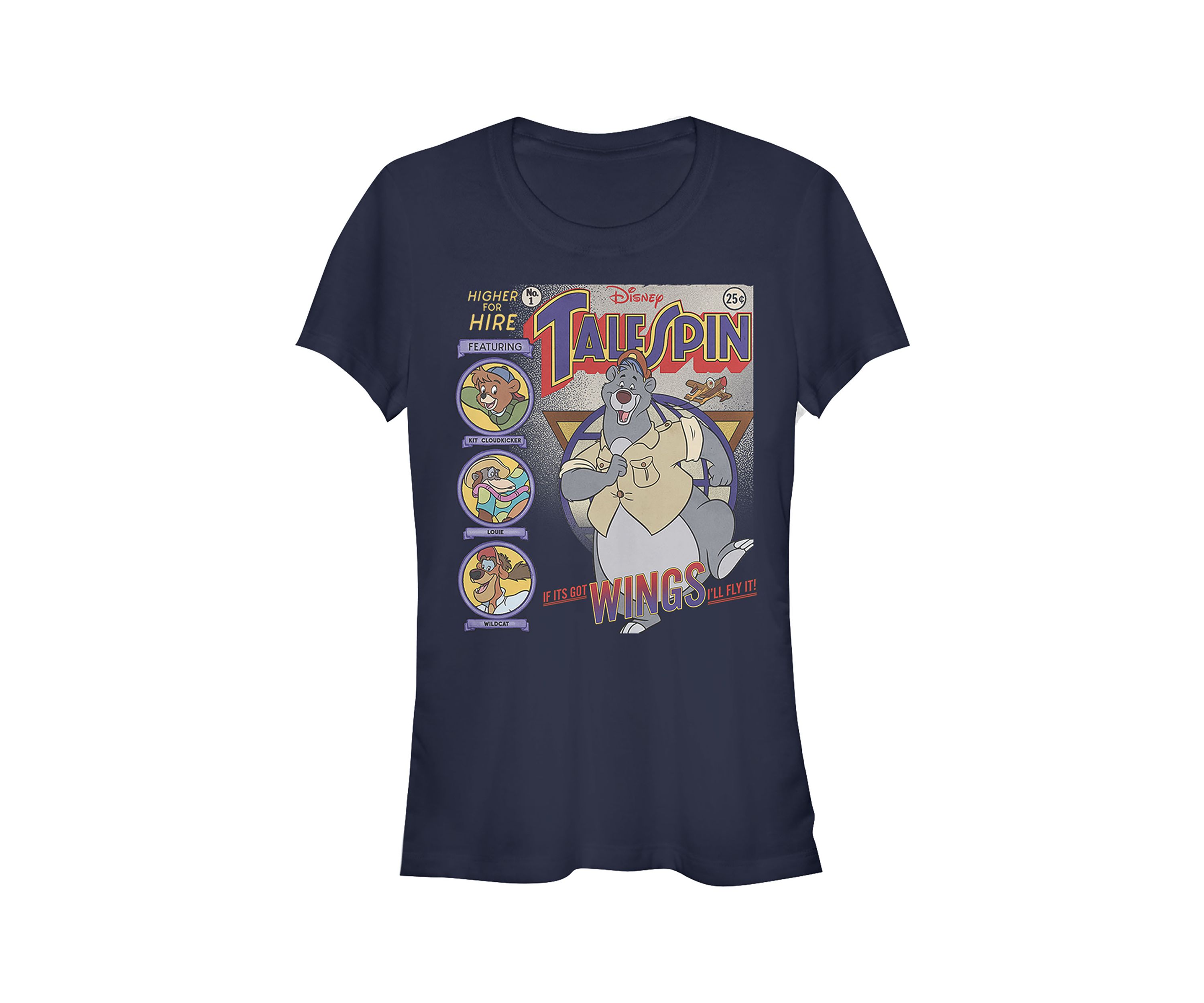 Juniors Officially Licensed Disney Talespin T-Shirt 