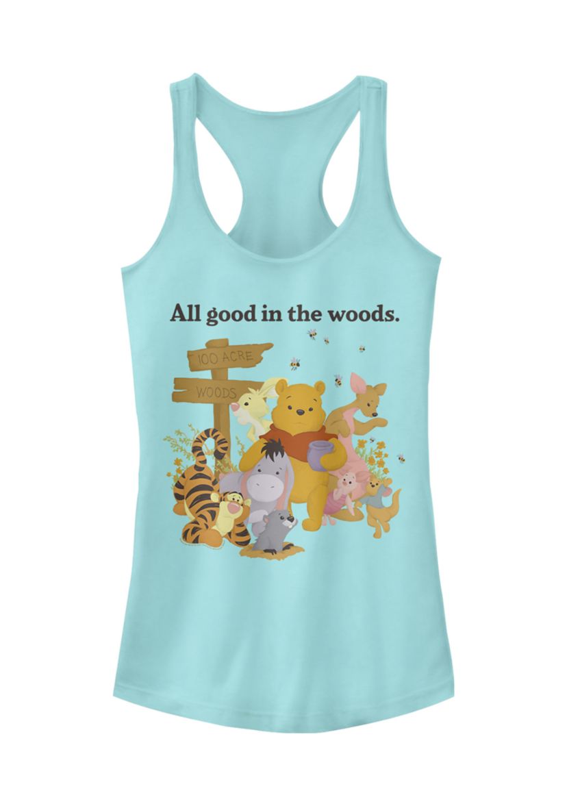 Juniors Licensed Disney Pooh In The Woods Tank Top
