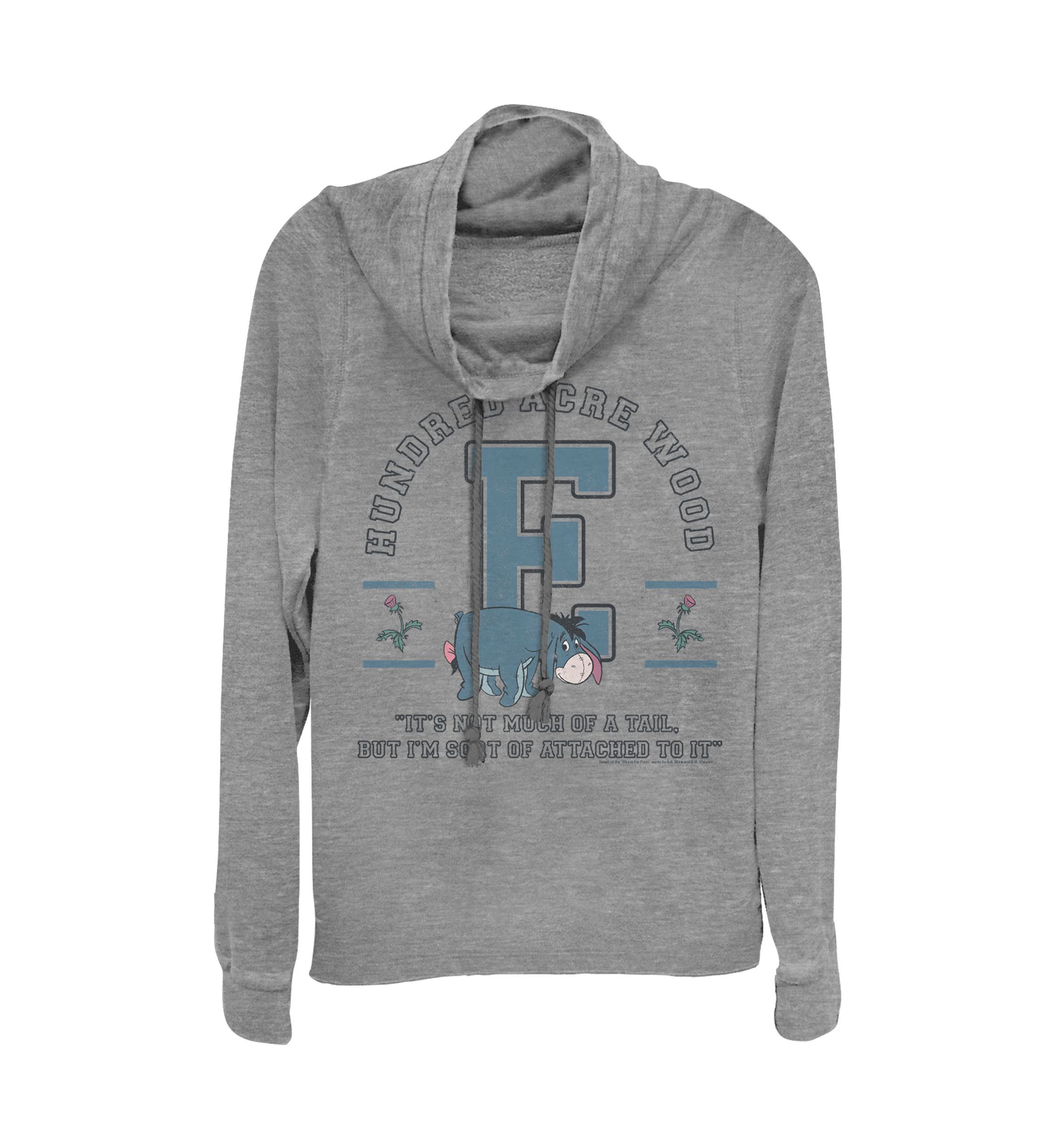 Juniors Licensed Disney Eeyore Collegiate Pullover Top