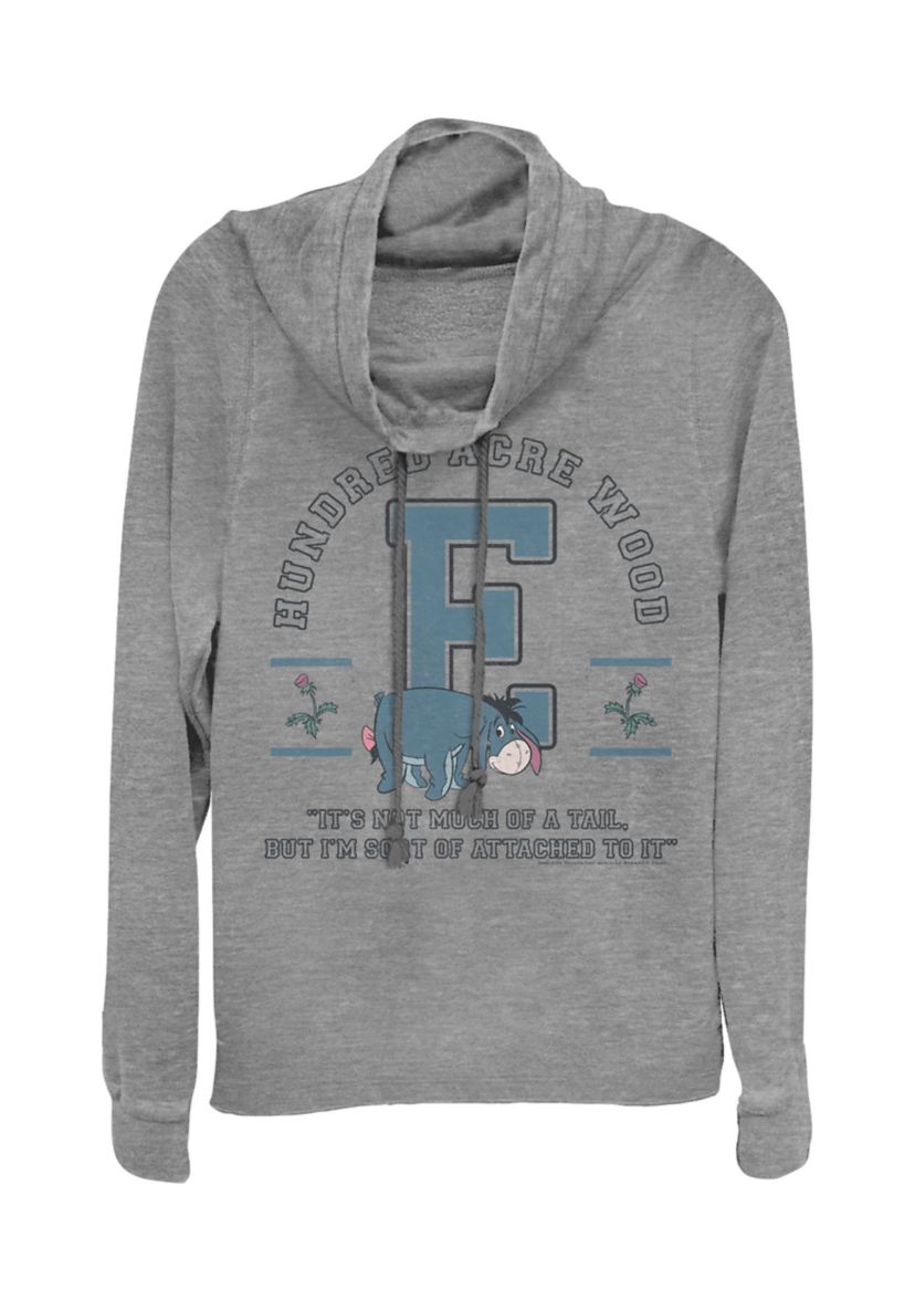 Juniors Licensed Disney Eeyore Collegiate Pullover Top